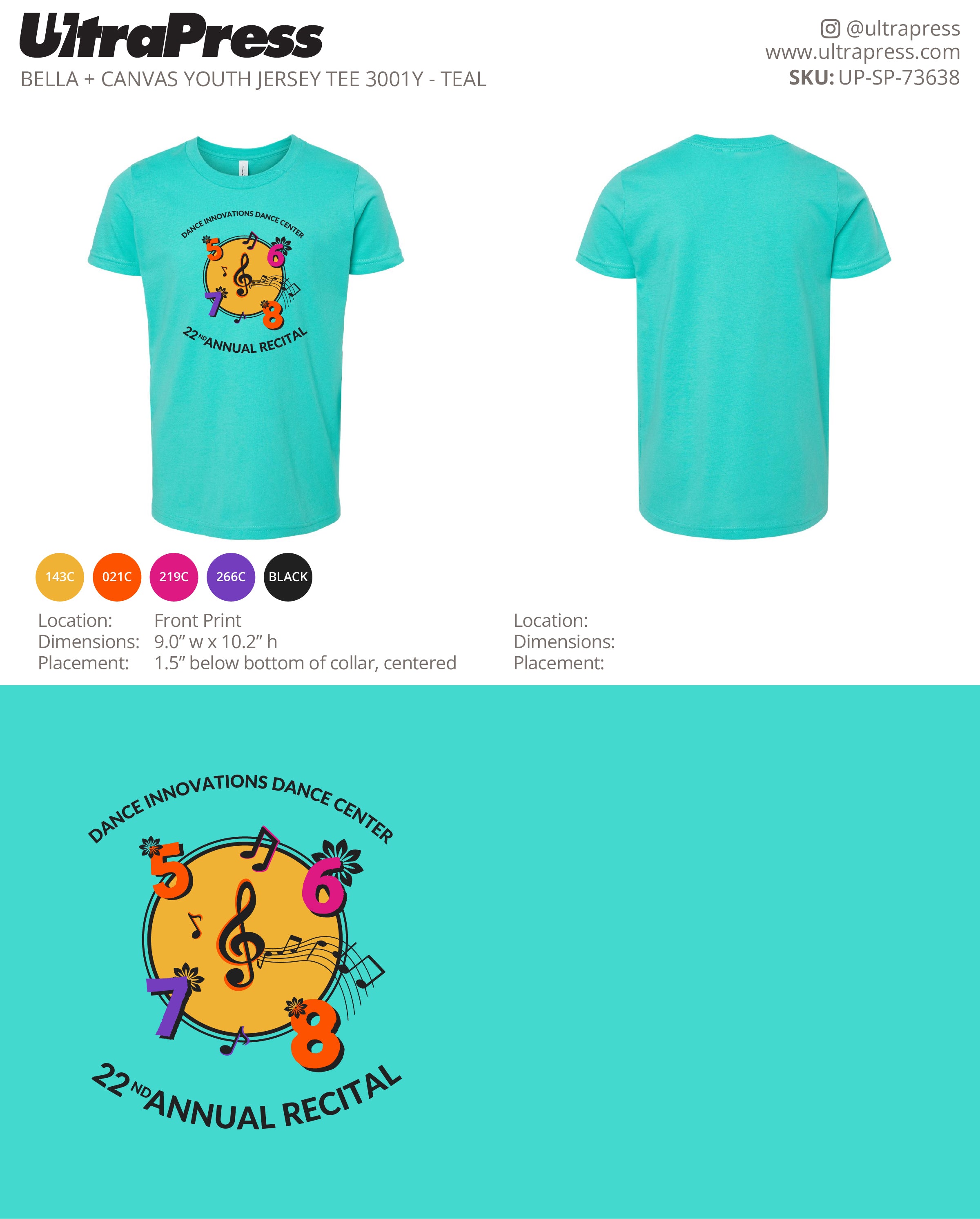 UP-SP-73638 22nd Annual Recital - Katie Fitzpatrick 200 Min Qty (Bulk)