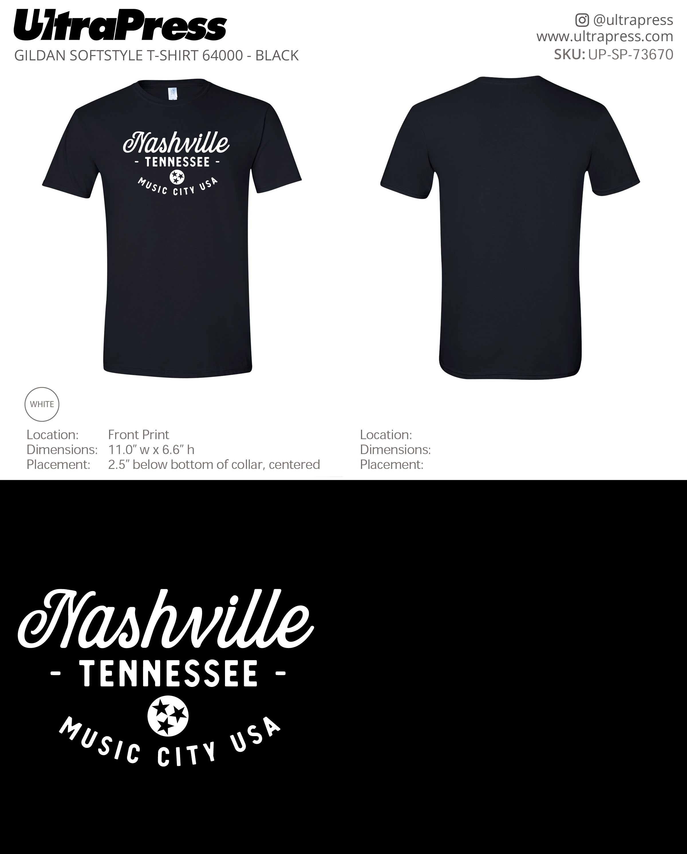 UP-SP-73670 Nashville Tennessee Music City - Ilex Pounders 100 Min Qty (Bulk)