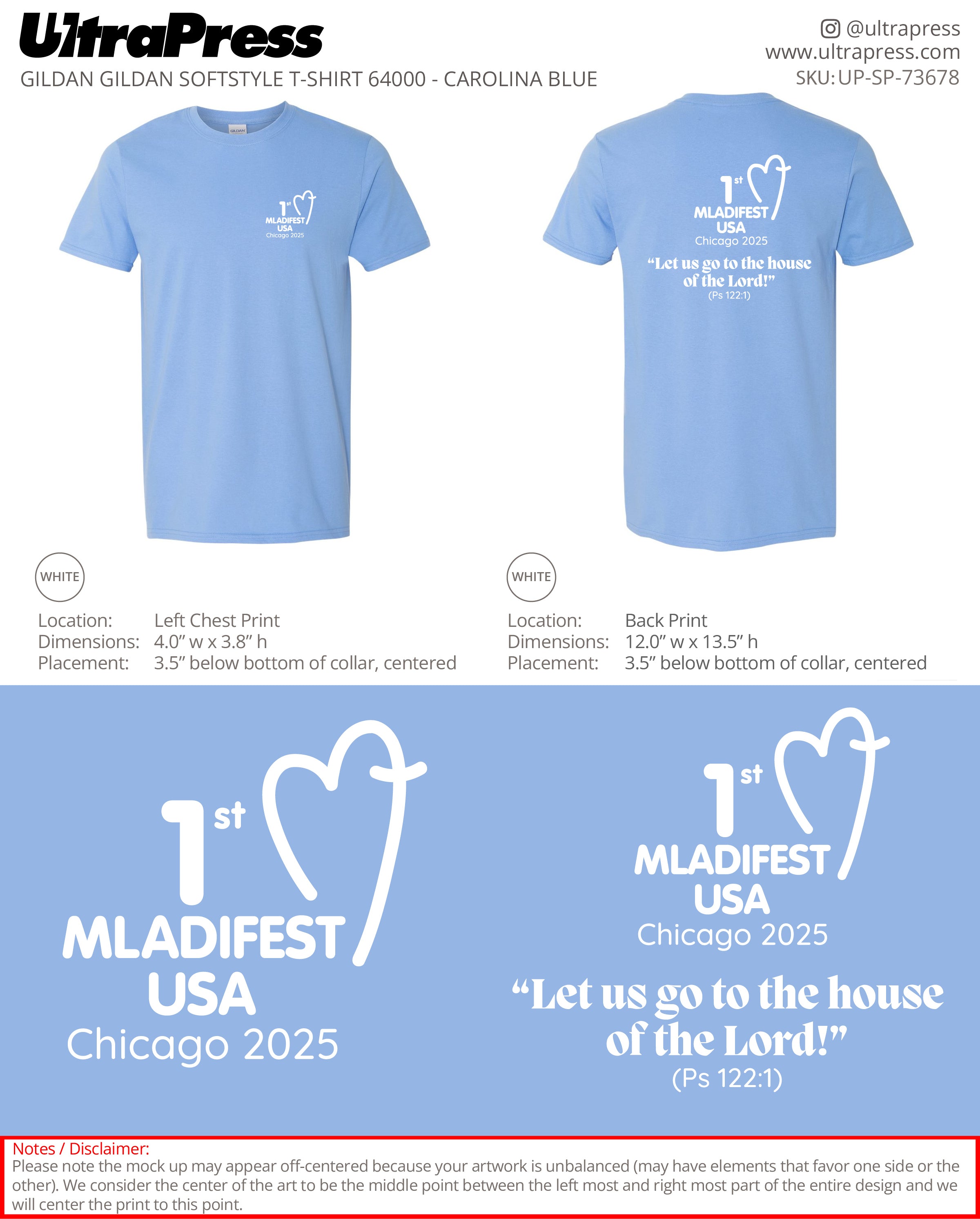 UP-SP-73678 Mladifest USA - Luis Siman 100 Min Qty (Bulk)