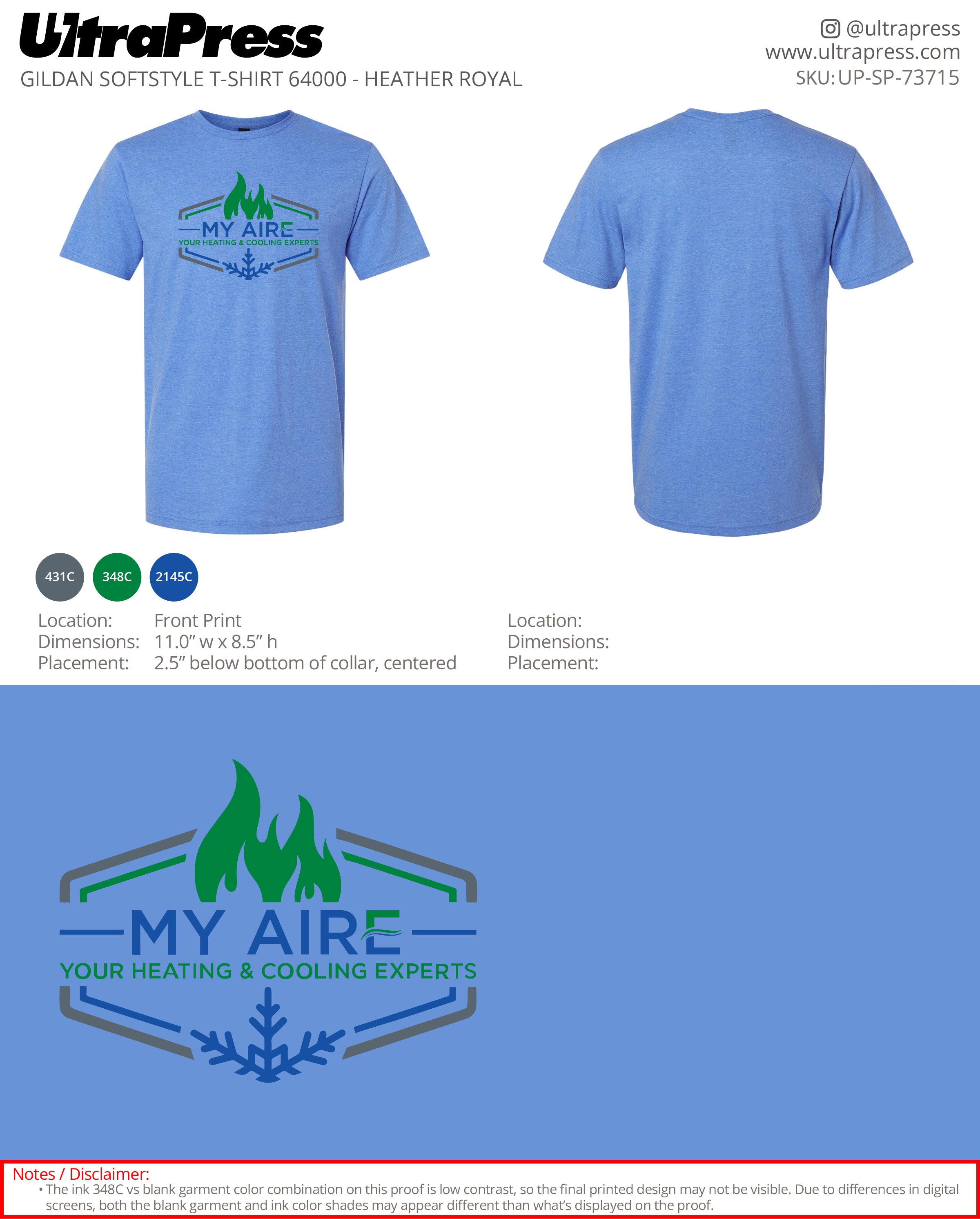 UP-SP-73715 My Aire - William Bryant 100 Pieces Package (Bulk)