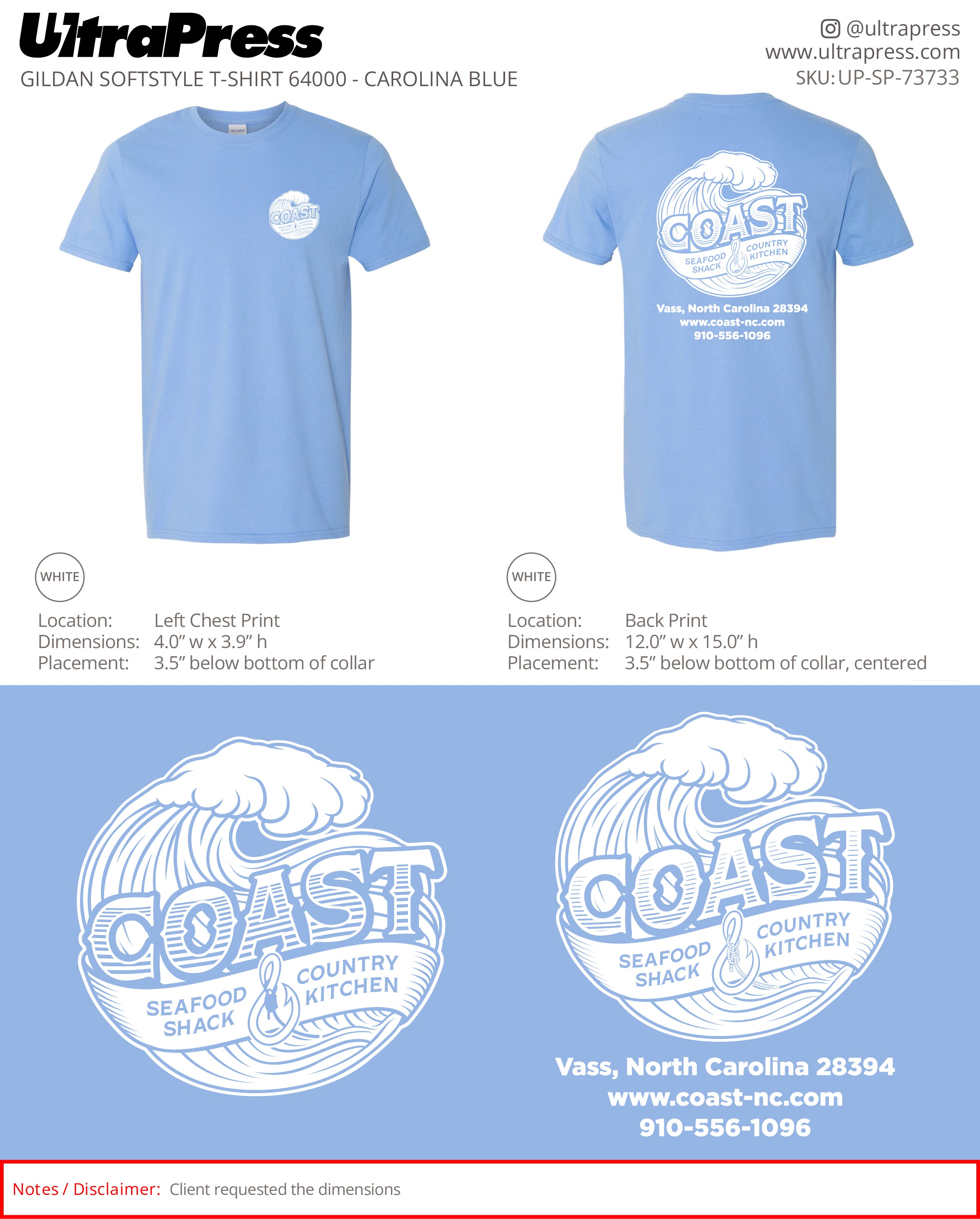 UP-SP-73733 Coast - Matthew Delle 100 Min Qty (Bulk)