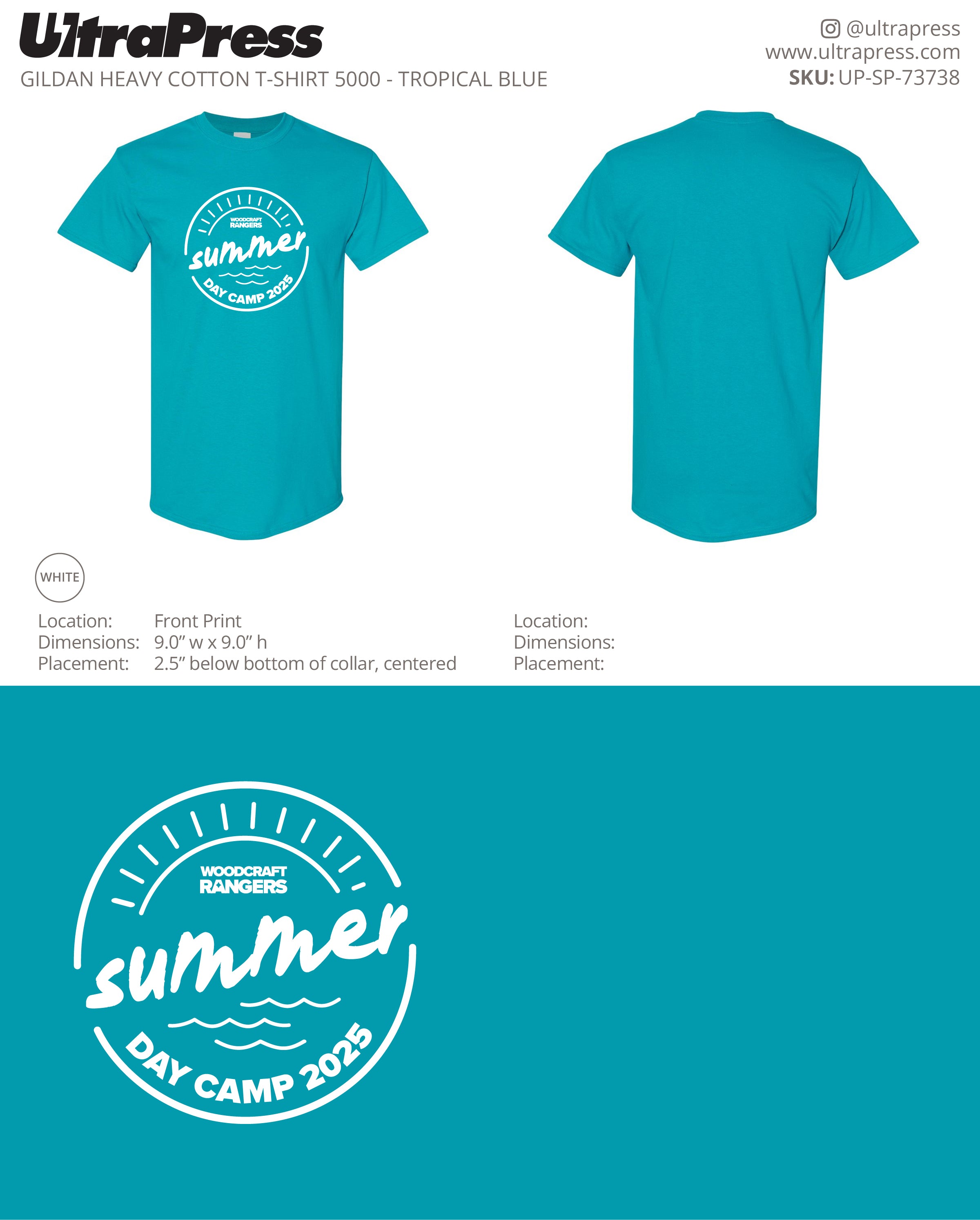 UP-SP-73738 Summer Day Camp 2025 - Israel Serna 6000 Min Qty (Bulk)