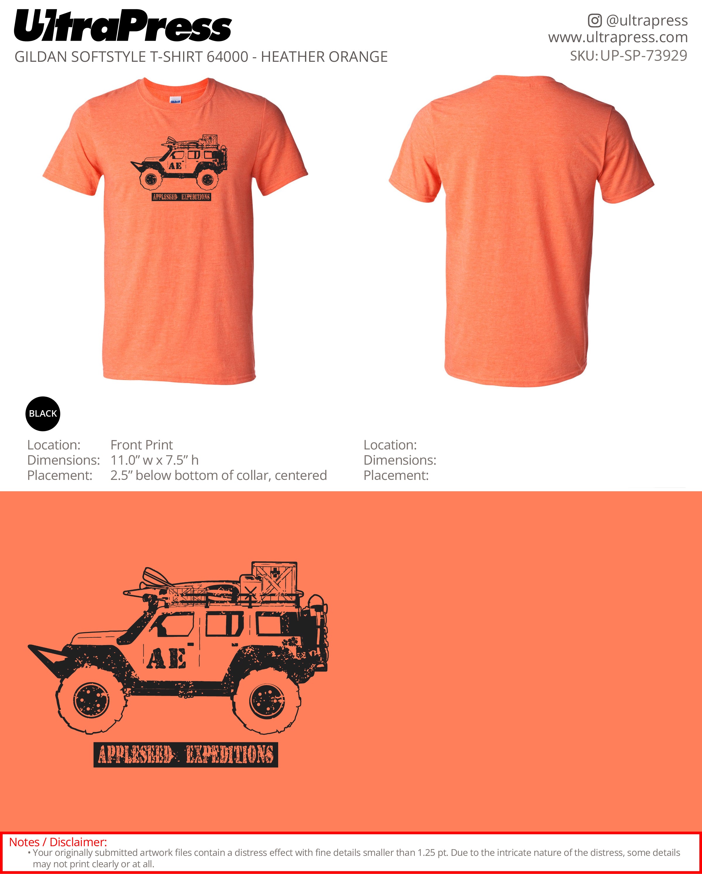 UP-SP-73929 Appleseed Expeditions - Joe Moore 100 Min Qty (Bulk)