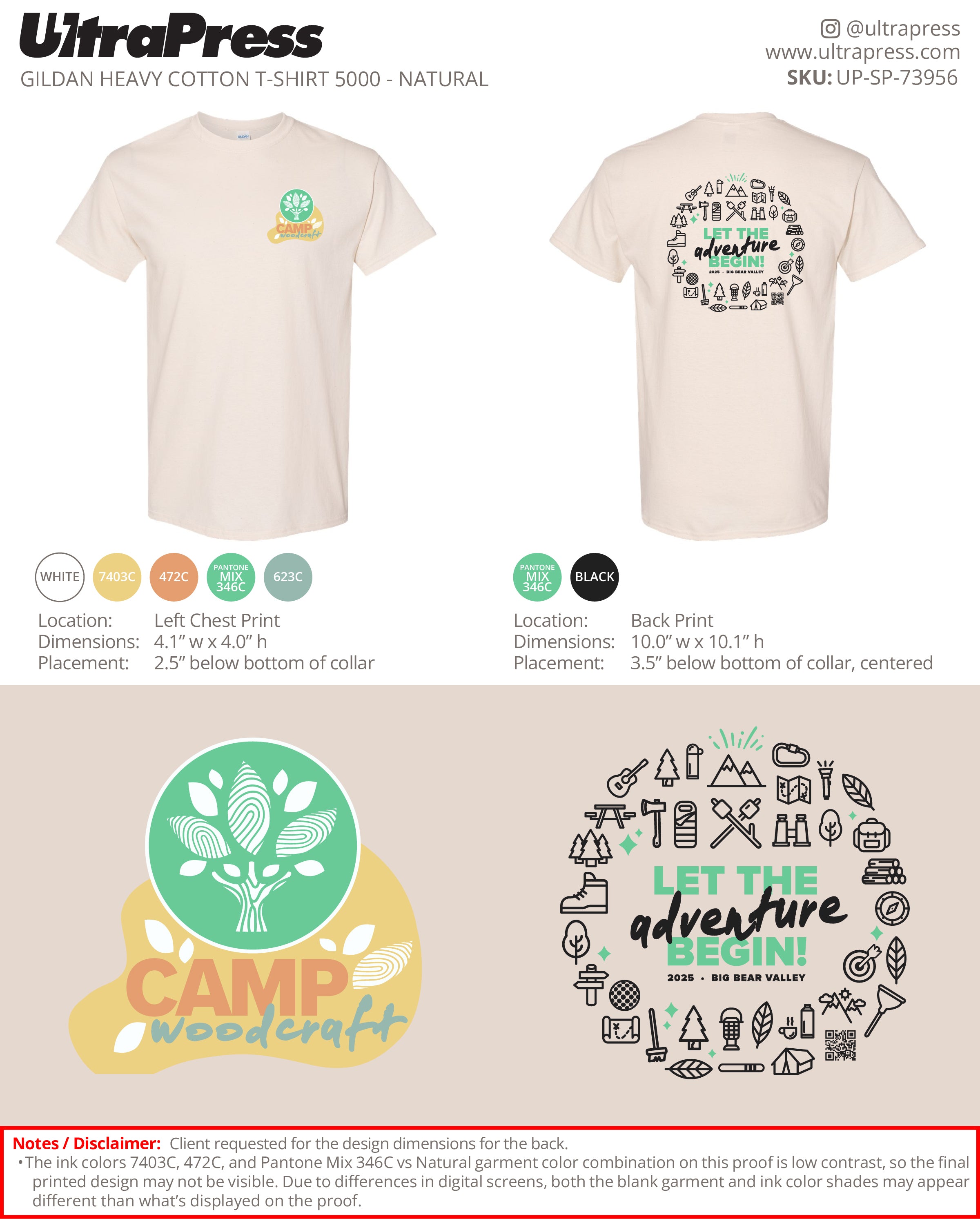 UP-SP-73956 Woodcraft Camp Campers - Israel Serna 400 Min Qty (Bulk)