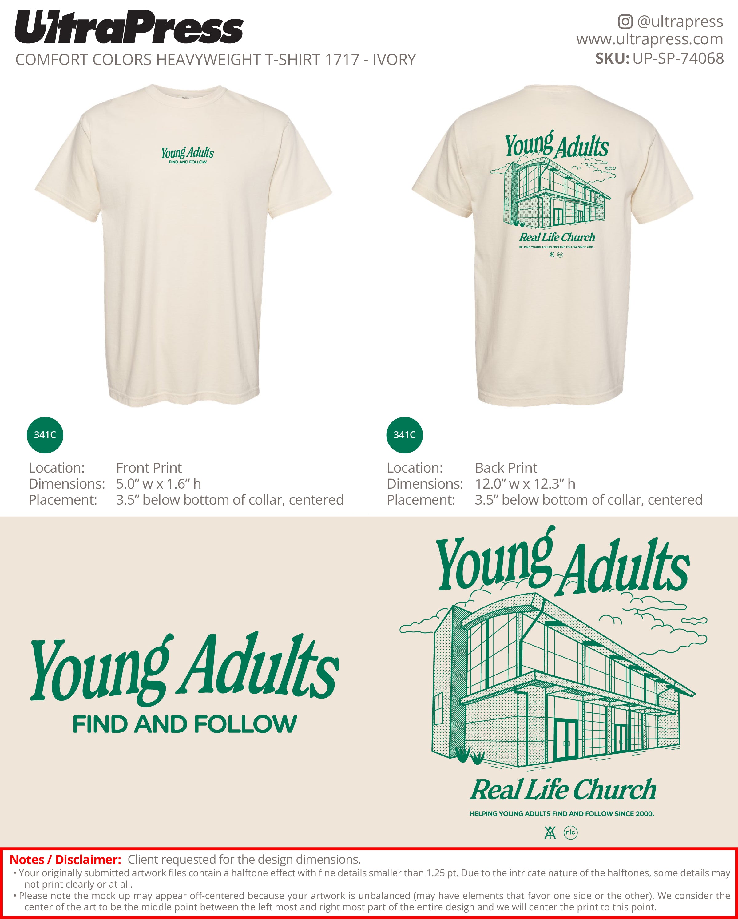 UP-SP-74068 Find and & Follow RLC YA SHIRTS - Phoebe Melikidse 24 Min Qty (Bulk)