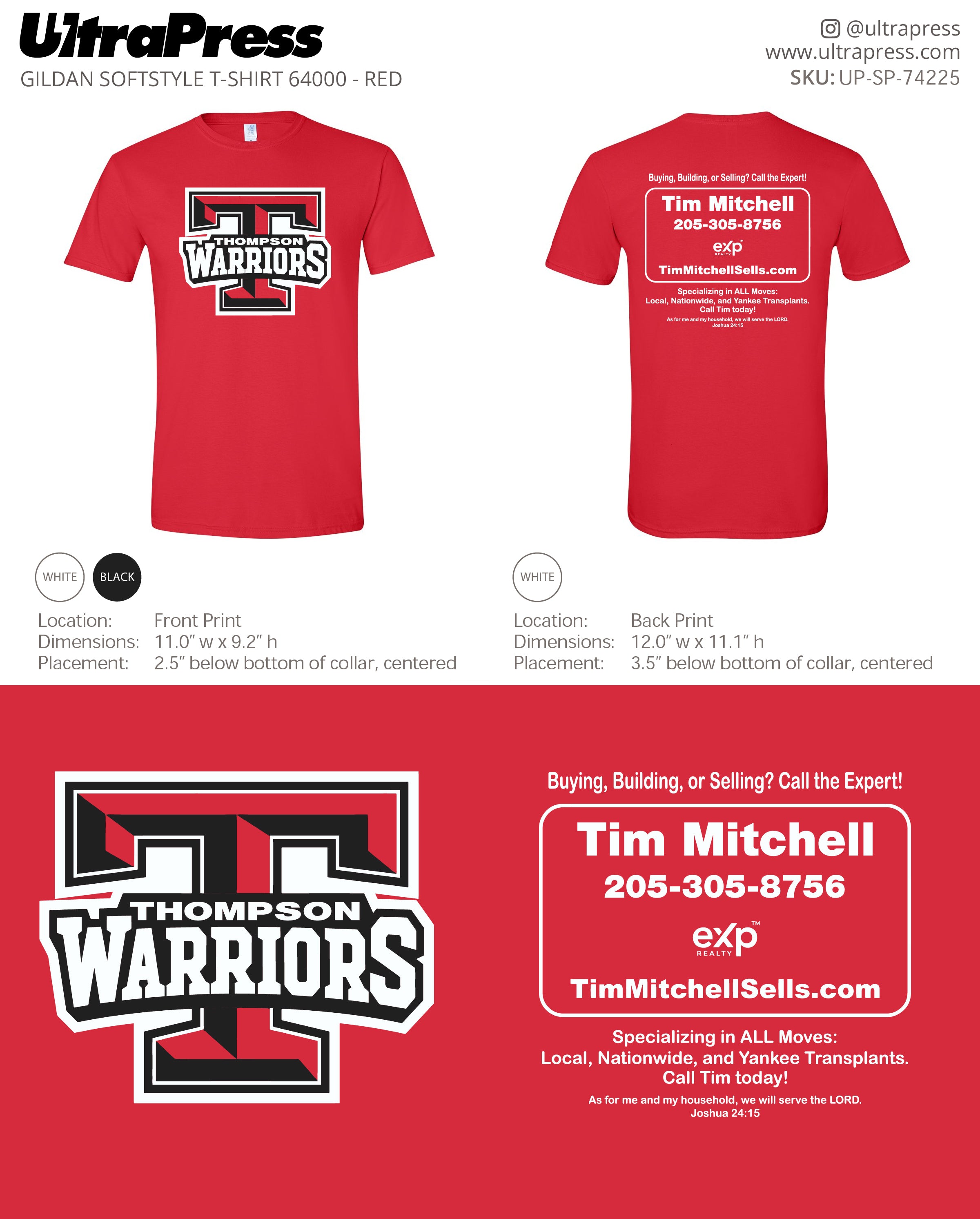 UP-SP-74225 - Tim Mitchell 100 Min Qty (Bulk)