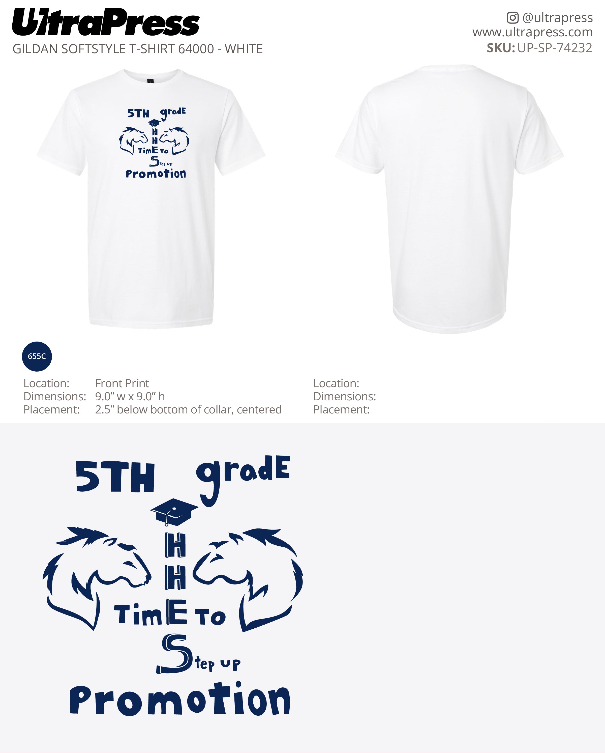 UP-SP-74232 5th Grade Time to Step Up Promotion - Digna Menjivar 100 Min Qty (Bulk)