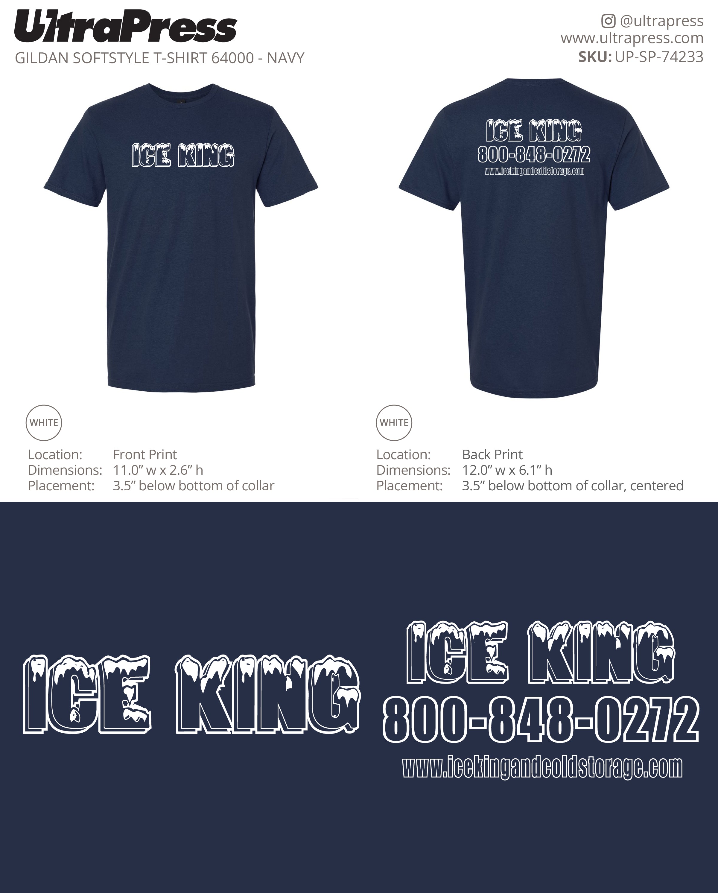 UP-SP-74233 Ice King - Fred Lomangino 100 Min Qty (Bulk)