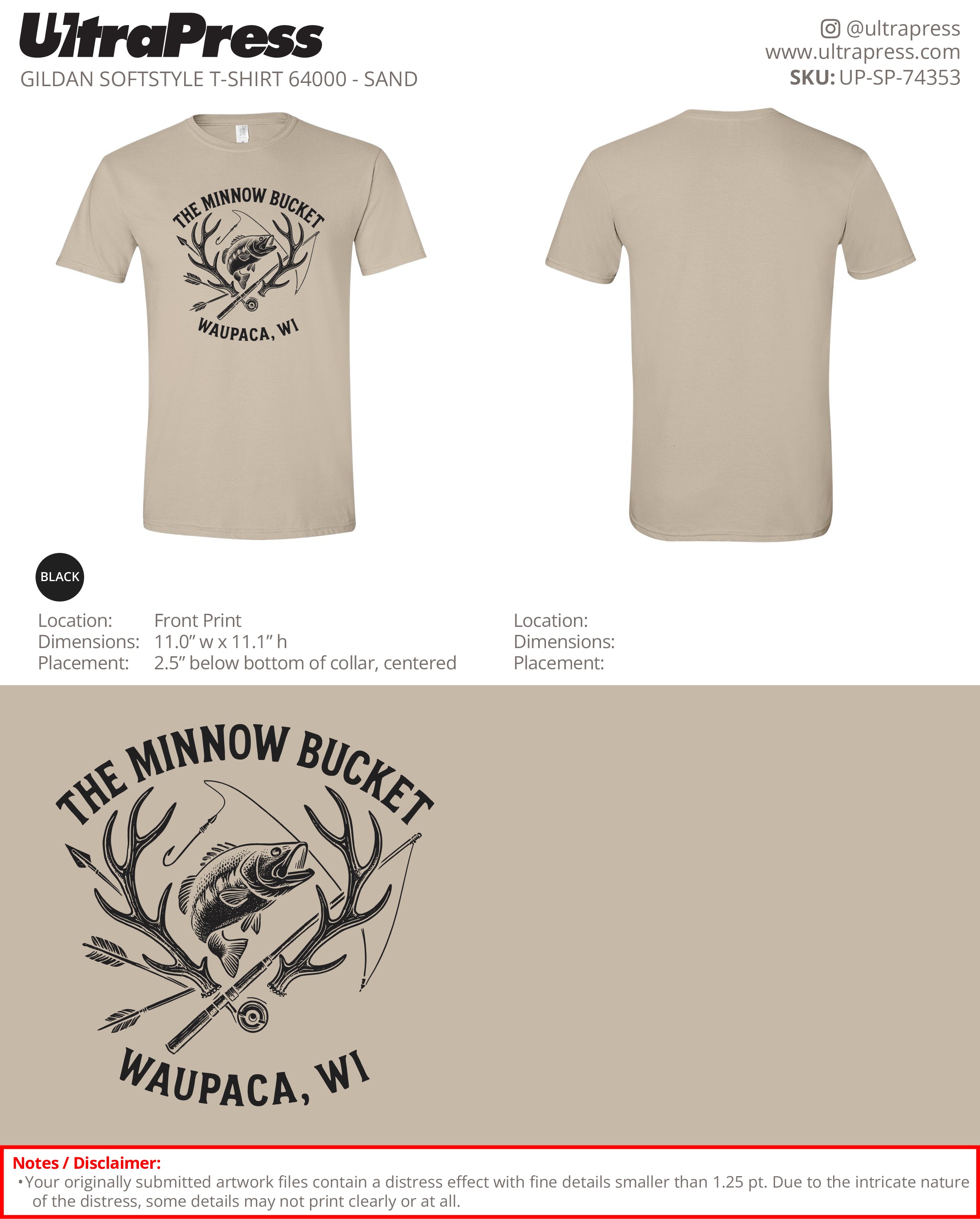 UP-SP-74353 The Minnow Bucket - Lisa Minton 100 Min Qty (Bulk)