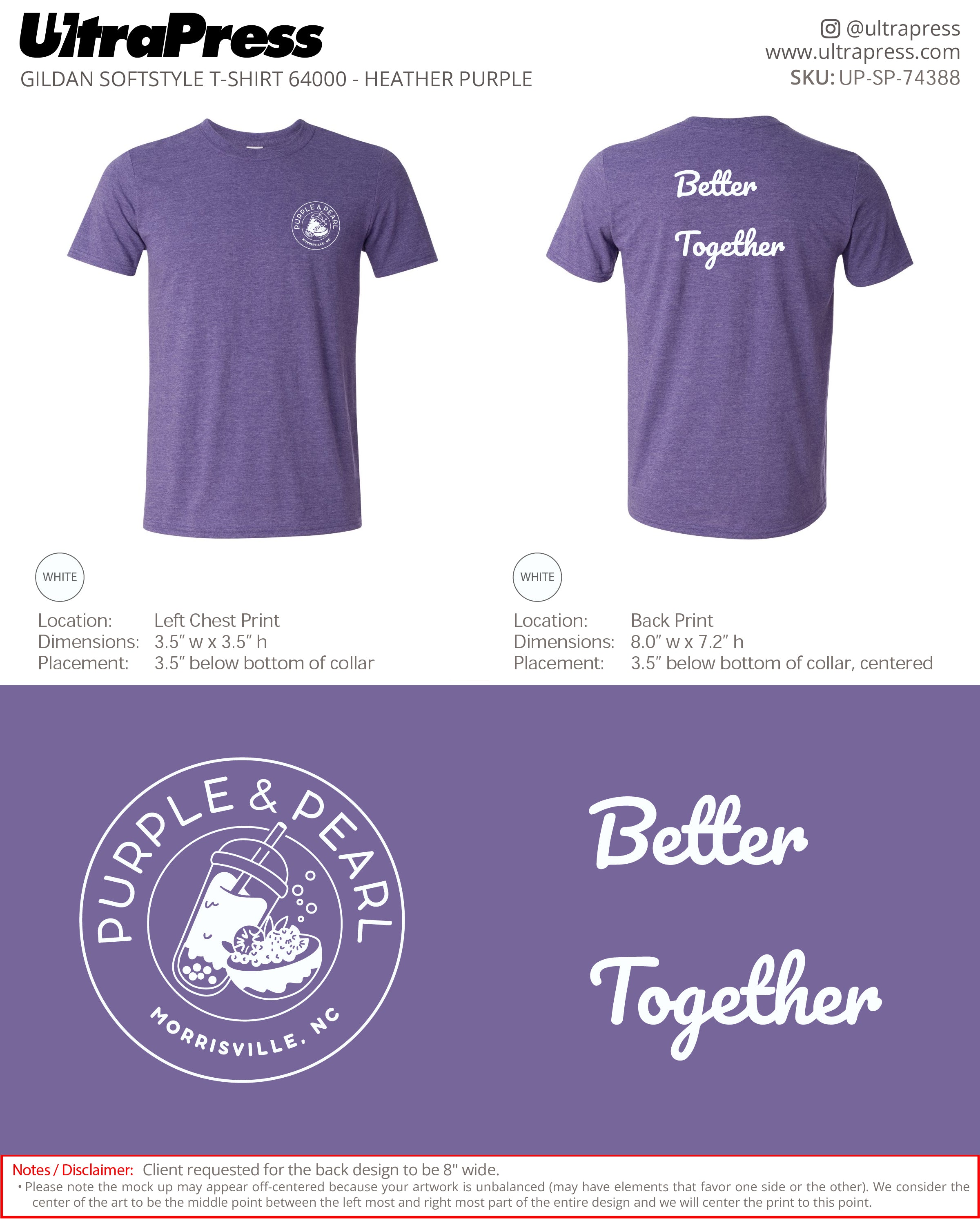 UP-SP-74388 Purple & Pearl - Khoa Dinh 100 Min Qty (Bulk)