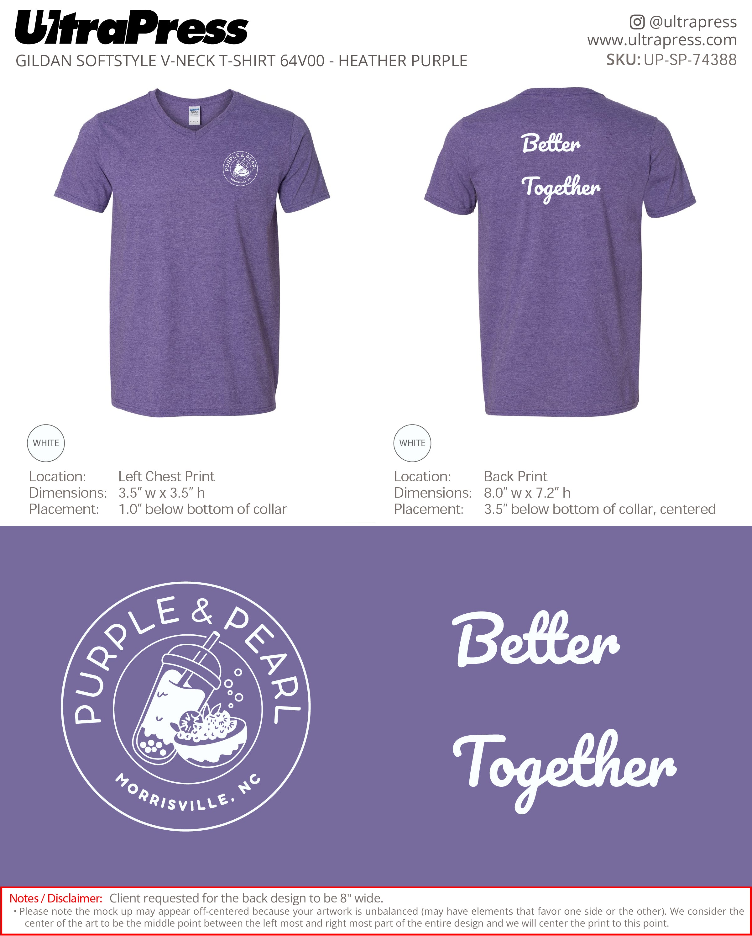 UP-SP-74388 Purple & Pearl - Khoa Dinh 100 Min Qty (Bulk)