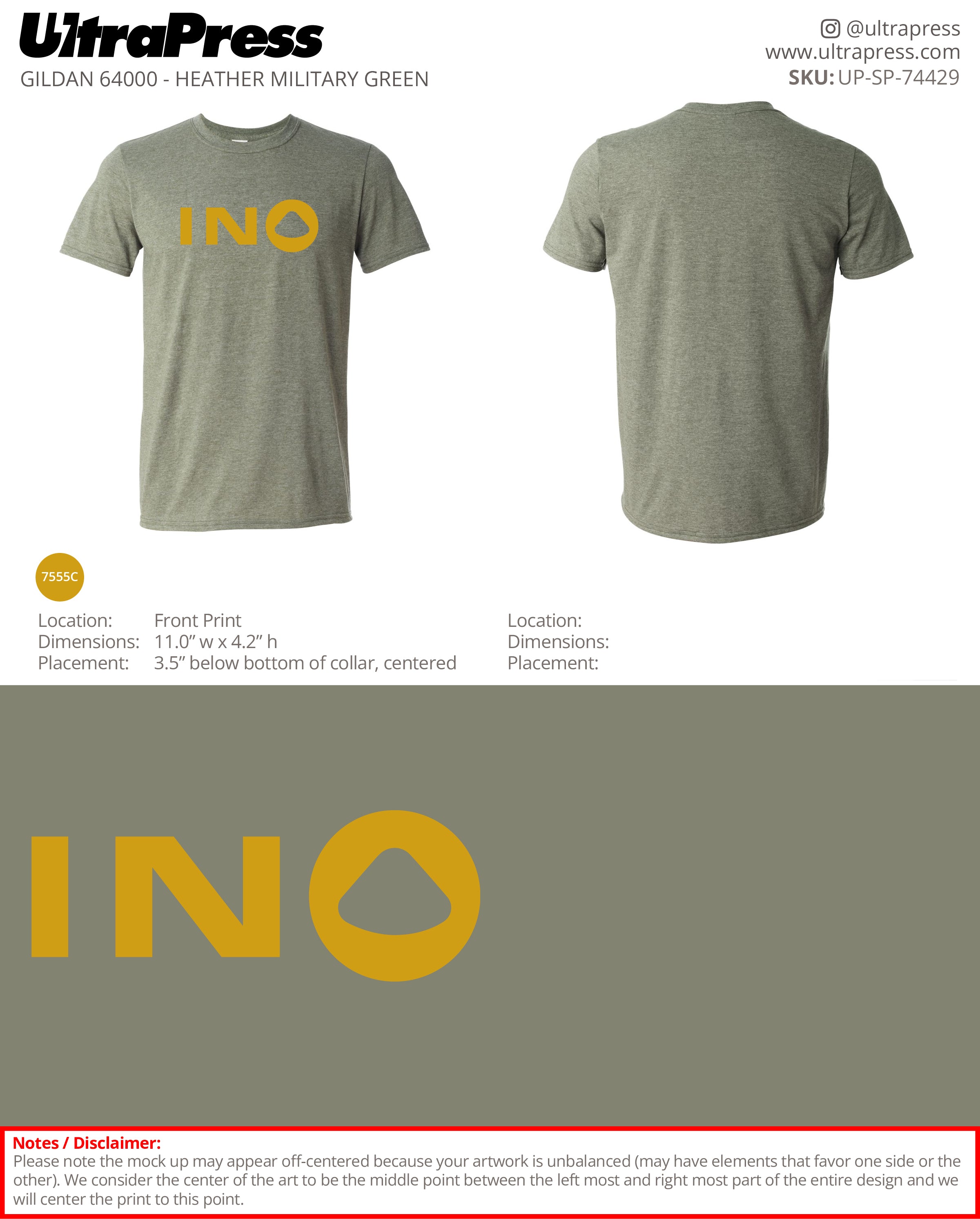 UP-SP-74429 InoKinetic Group, Inc. - Shinoo Mapleton 100 Min Qty (Bulk)