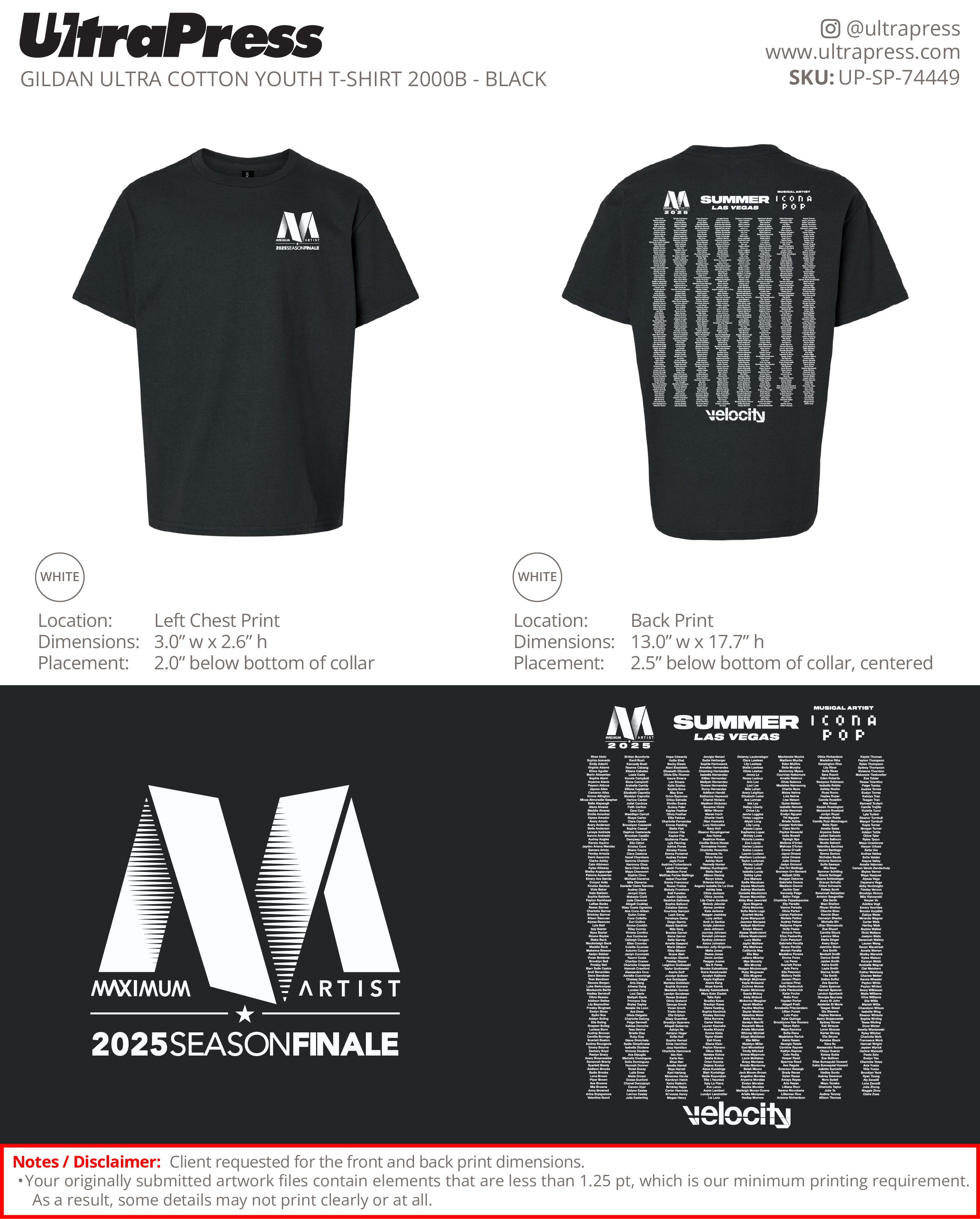 UP-SP-74449 Velocity MVA GiveAways - Cory Jones 100 Min Qty (Bulk)