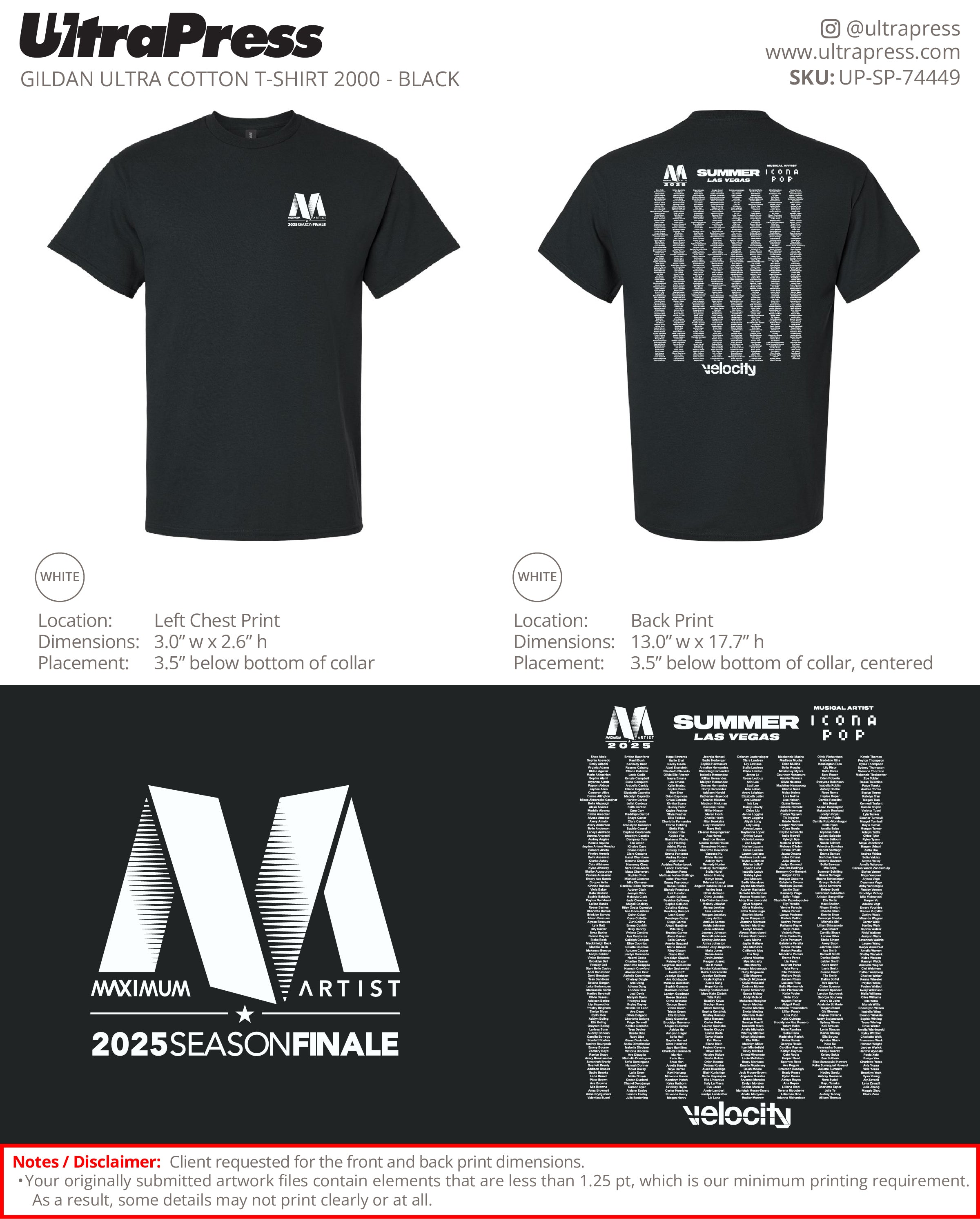 UP-SP-74449 Velocity MVA GiveAways - Cory Jones 100 Min Qty (Bulk)