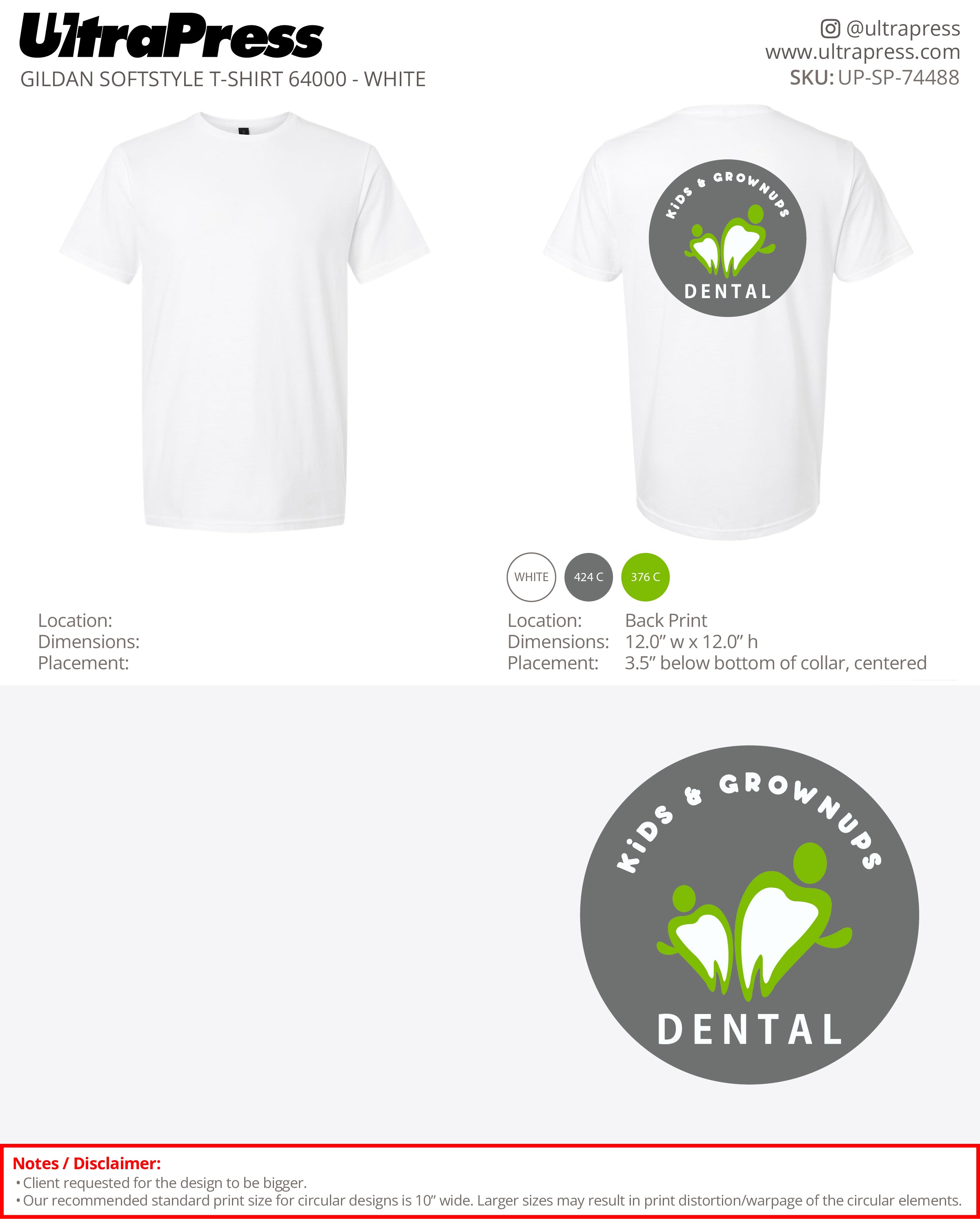 UP-SP-74488 Kids & Grownups Dental - Jinny Lee 100 Pieces Package (Bulk)