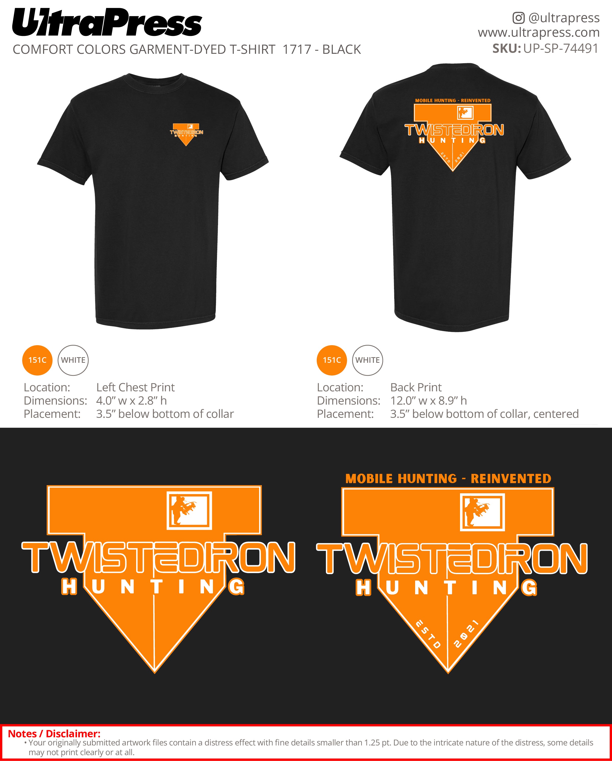 UP-SP-74491 Twisted Iron Hunting - Scott Johnson 100 Min Qty (Bulk)