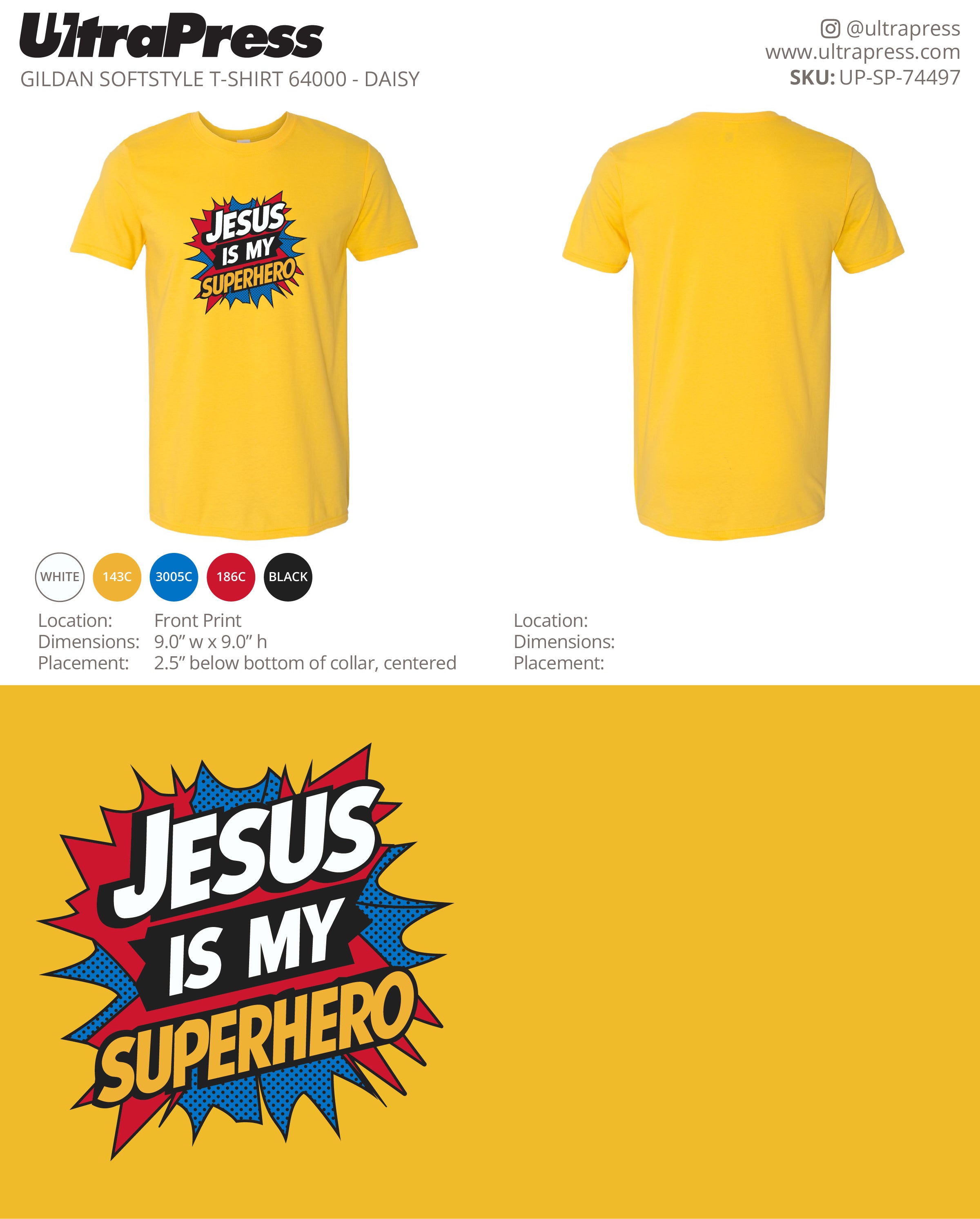 UP-SP-74497 Jesus is My Superhero - Mike Diapena 72 Min Qty (Bulk)