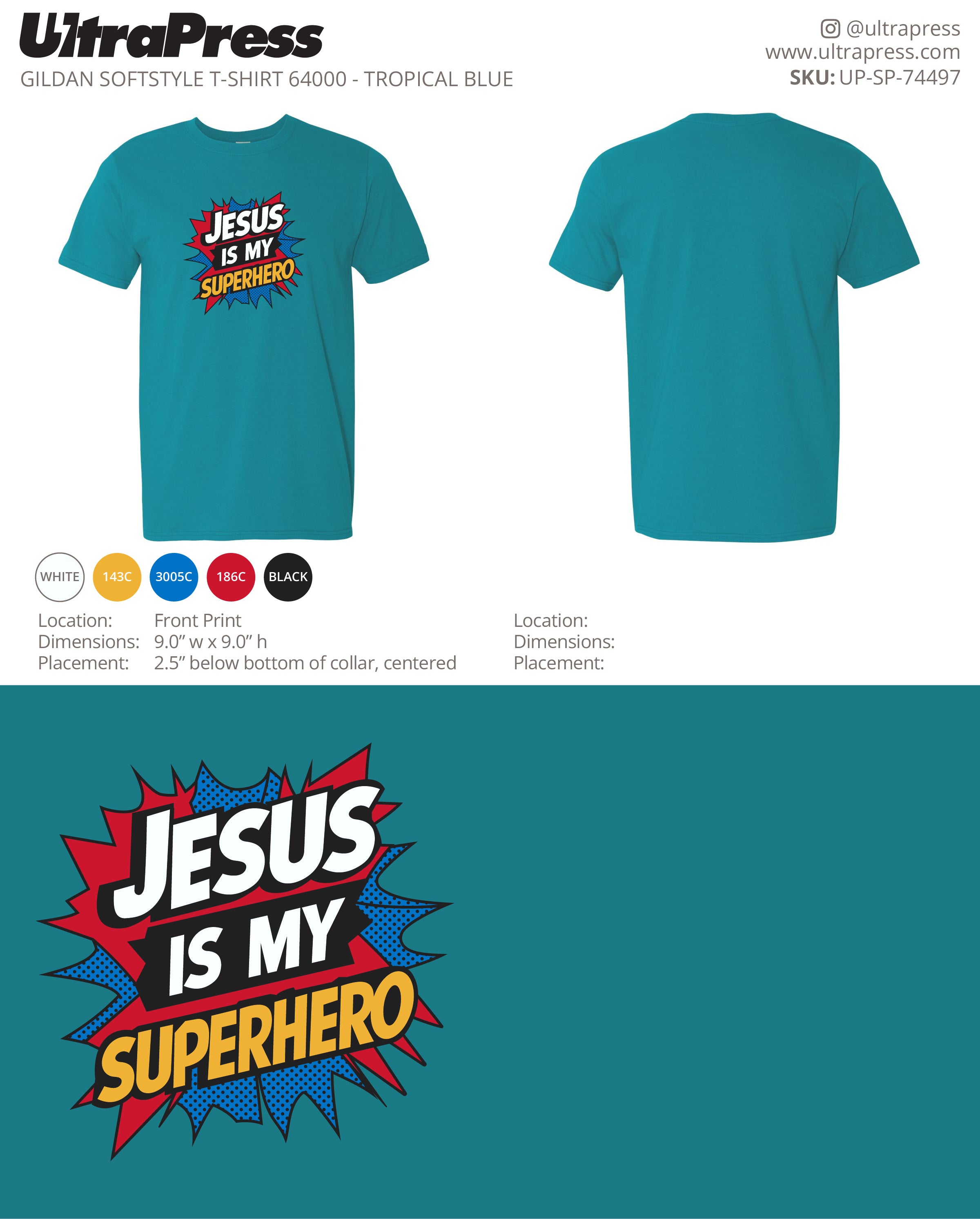 UP-SP-74497 Jesus is My Superhero - Mike Diapena 72 Min Qty (Bulk)