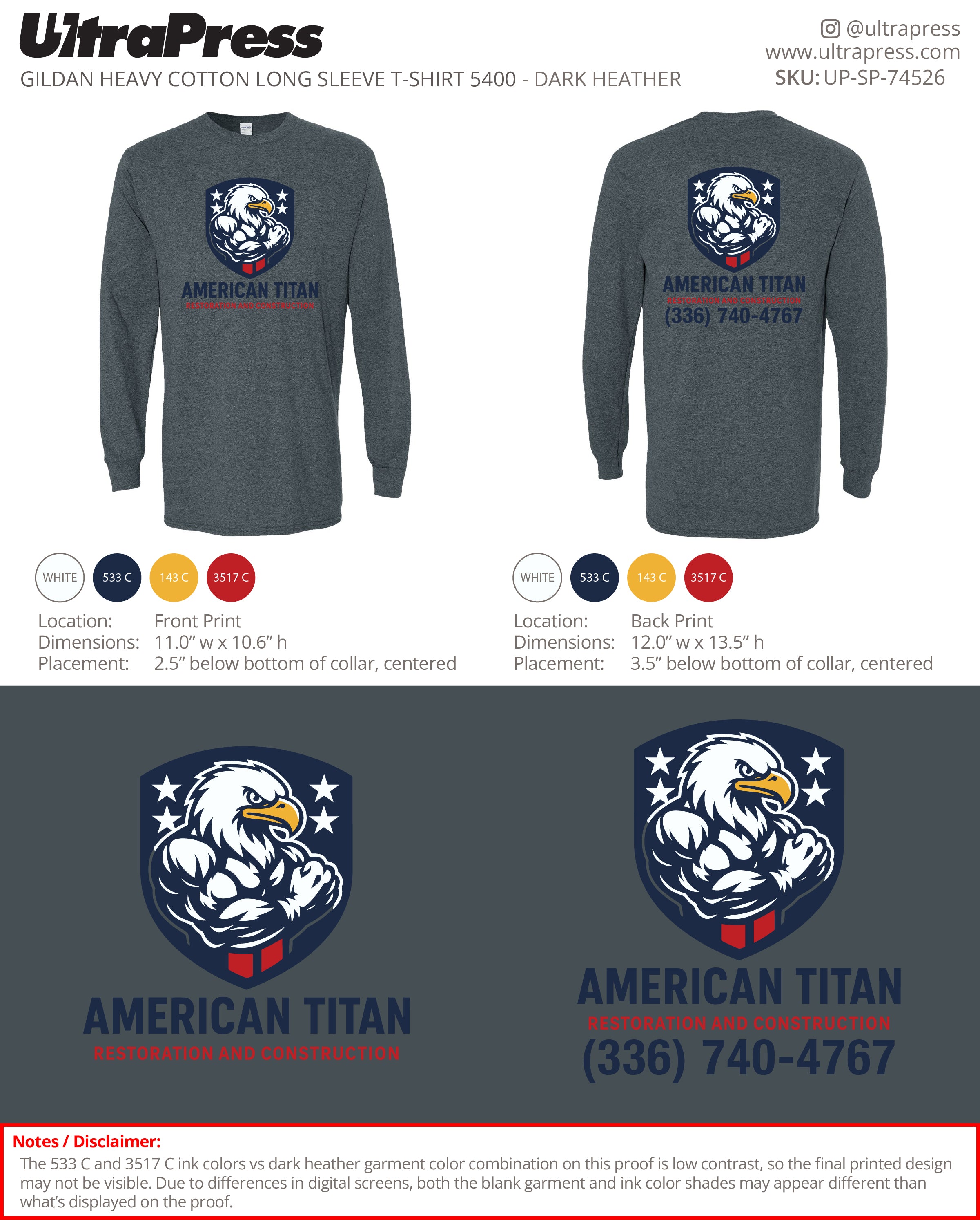 UP-SP-74526 American Titan - Victor Campos 72 Min Qty (Bulk)