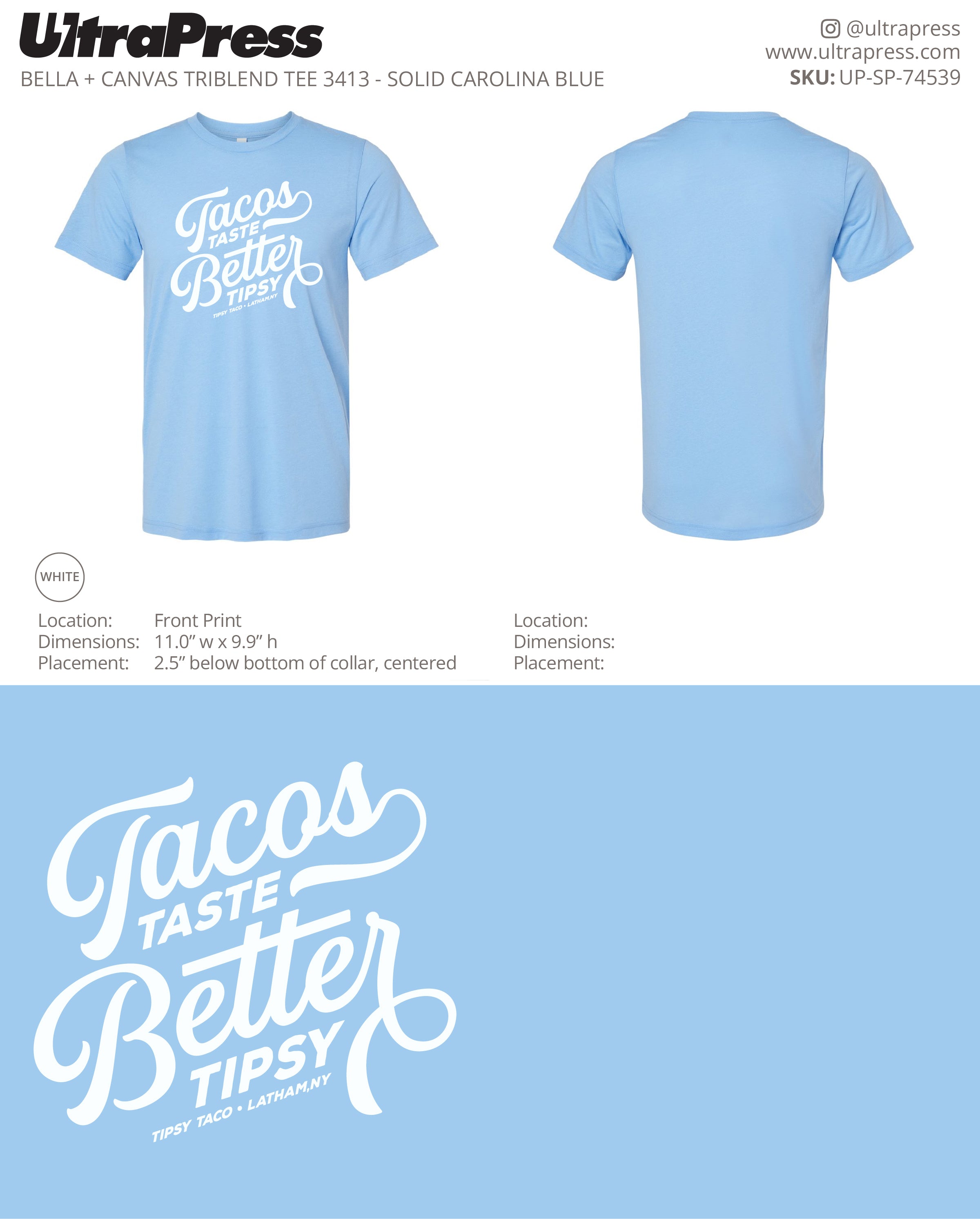 UP-SP-74539 Tacos Taste Better Tipsy - Brendan Brader 288 Min Qty (Bulk)