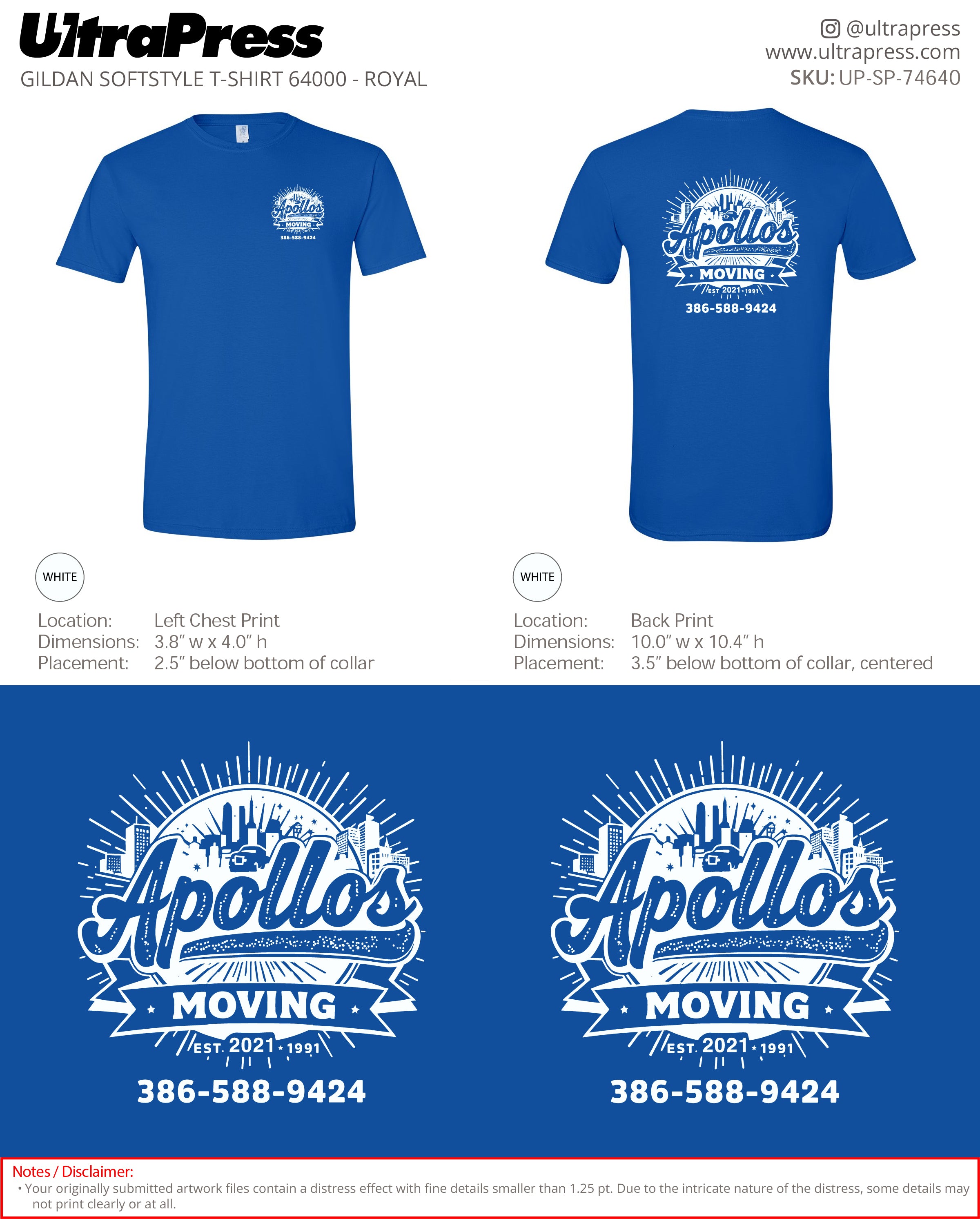 UP-SP-74640 Apollos Moving - Henrick Bailey 100 Min Qty (Bulk)
