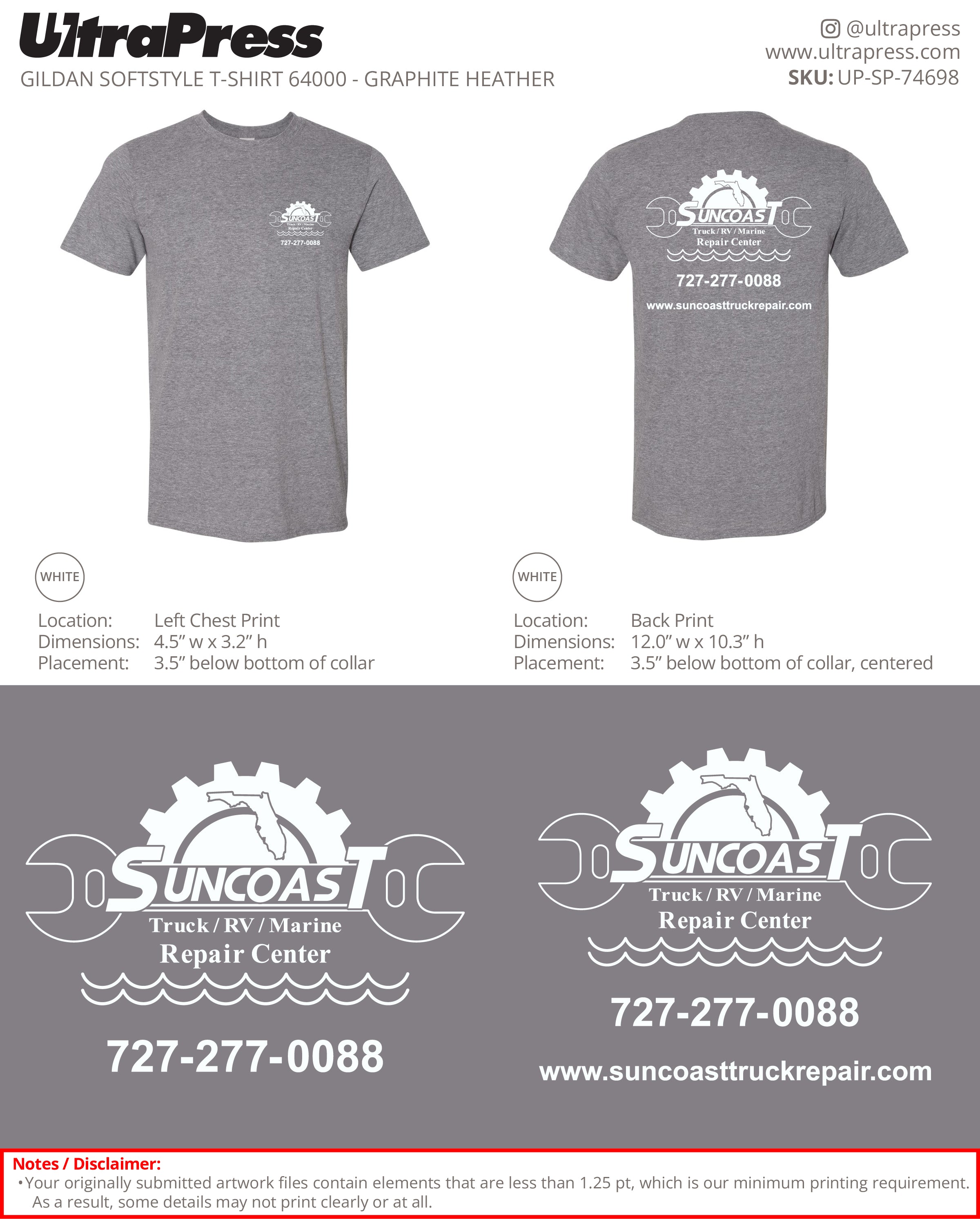 UP-SP-74698 Suncoast - Lukas Serafin 50 Min Qty (Bulk)