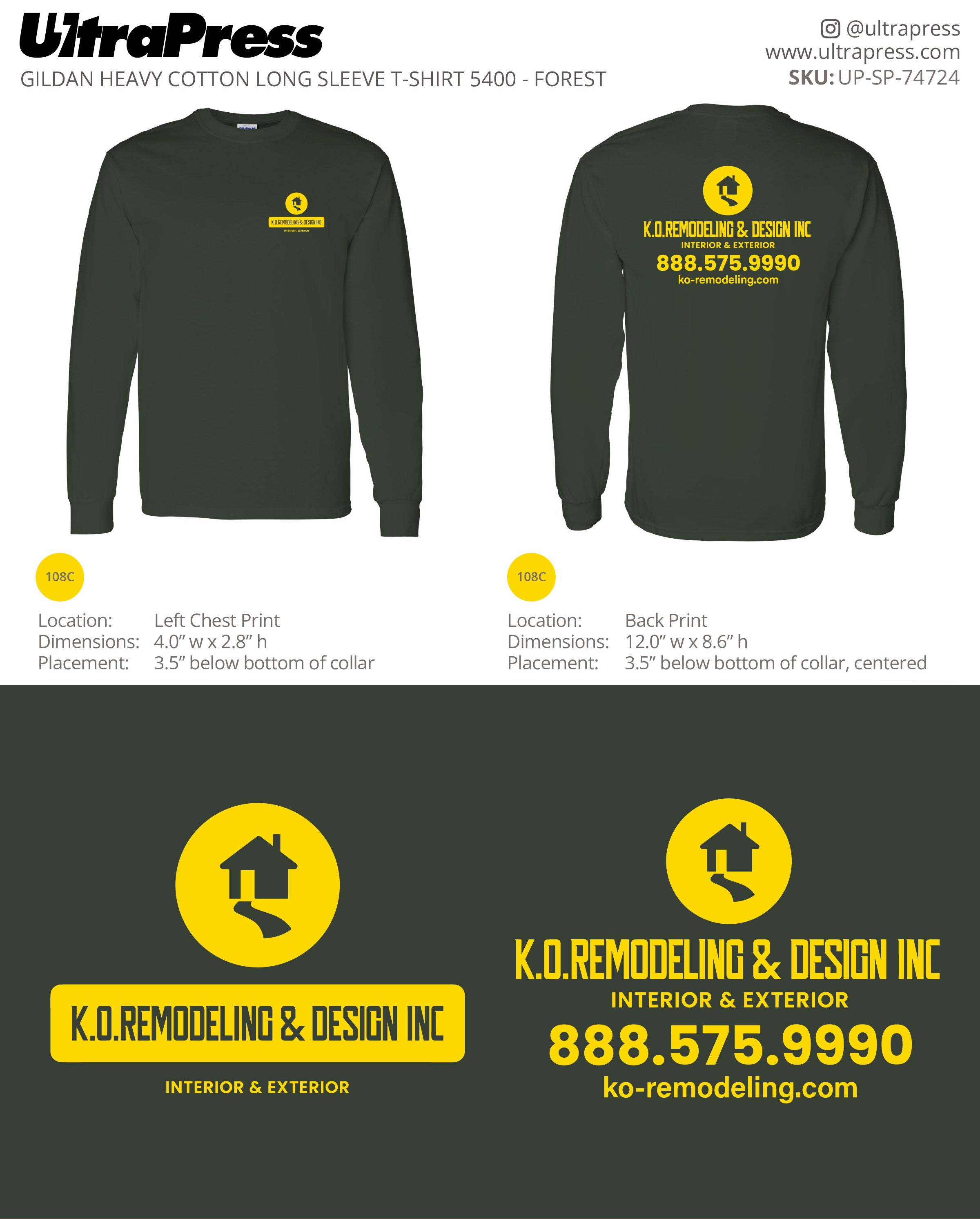 UP-SP-74724 K.O. Remodeling & Design Inc - Moshe Ida 50 Pieces Package (Bulk)