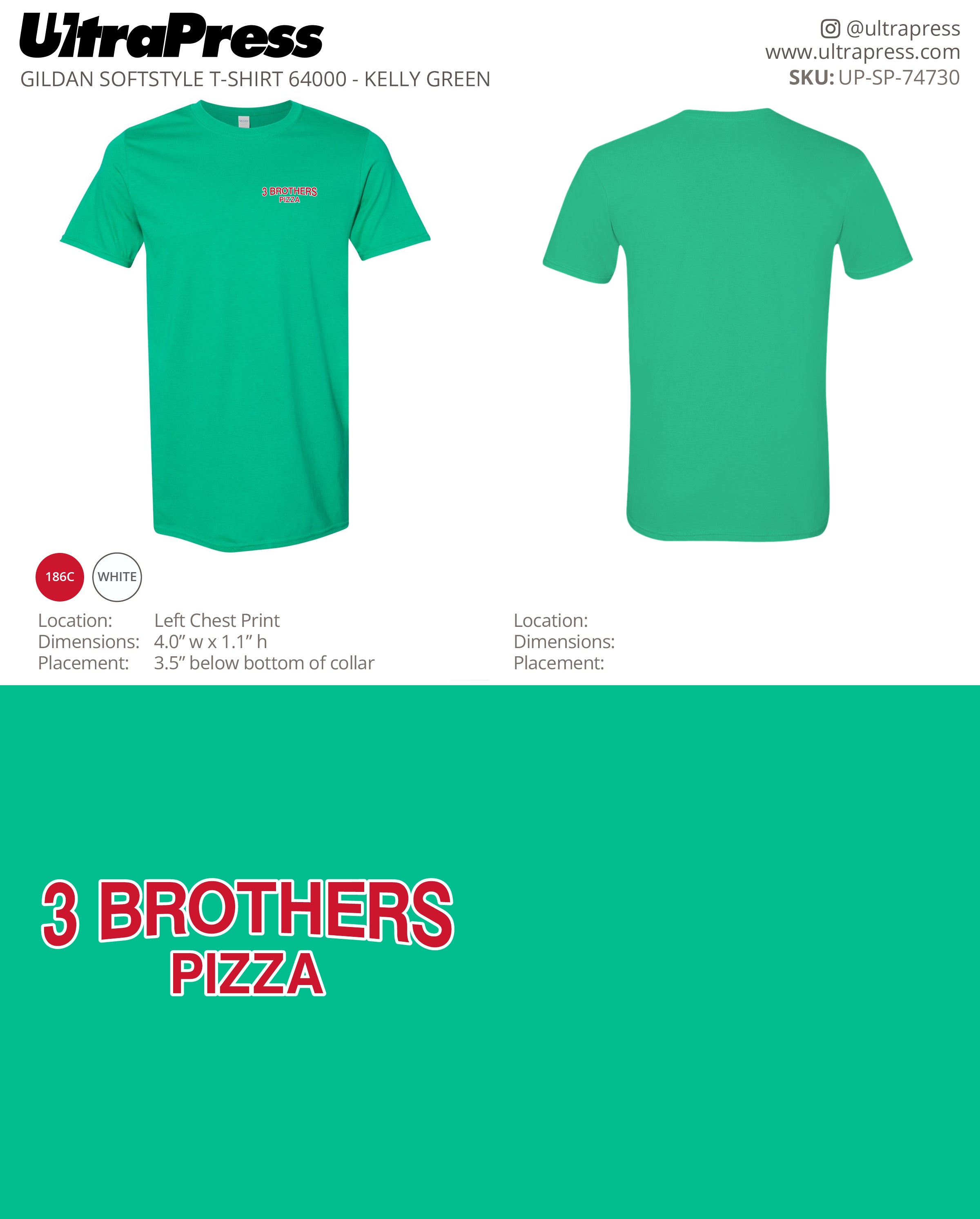 UP-SP-74730 3 Brothers Pizza - Thomas Willis 100 Min Qty (Bulk)