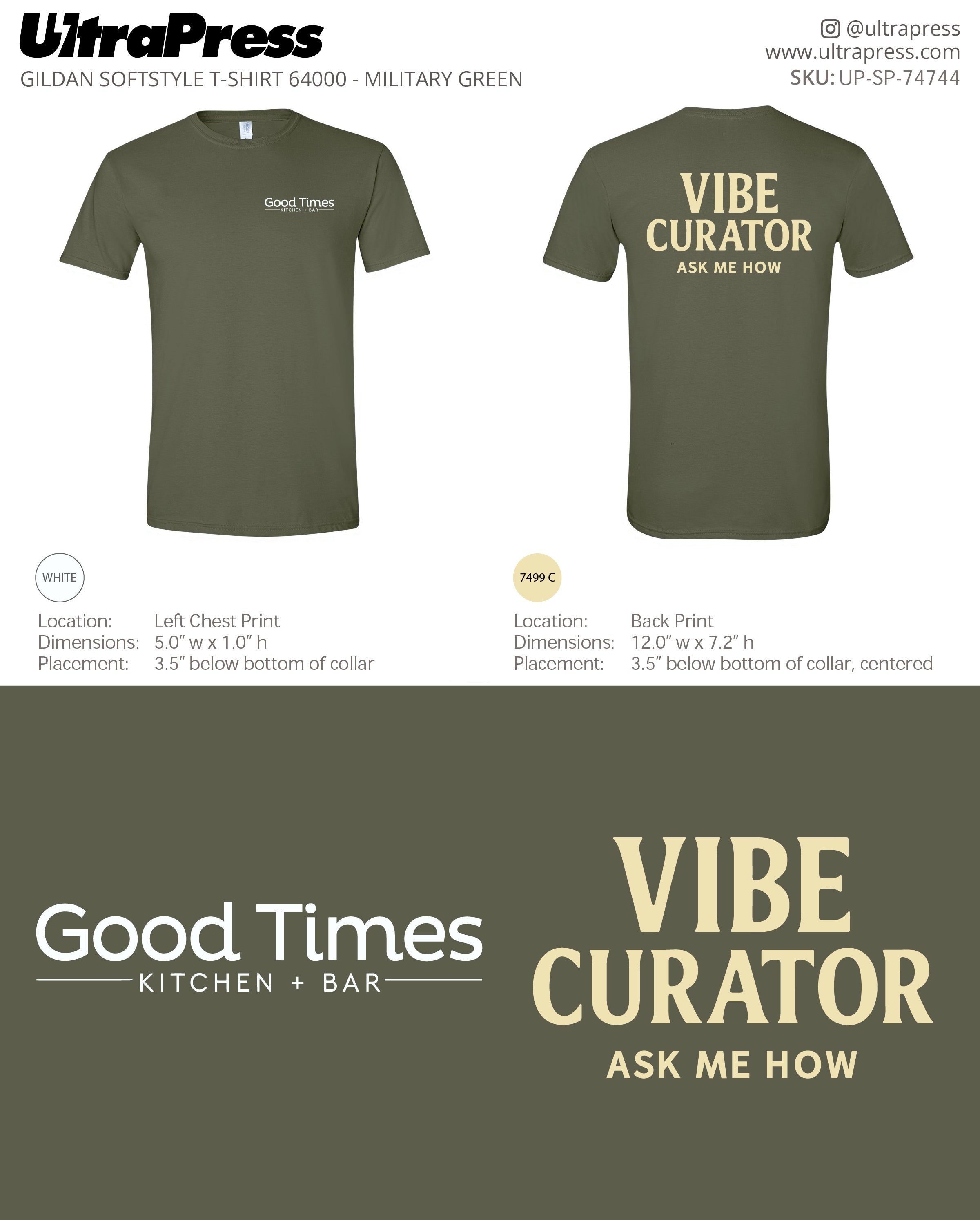 UP-SP-74744 Good Times Kitchen Bar - Isa Loshaj 100 Min Qty (Bulk)