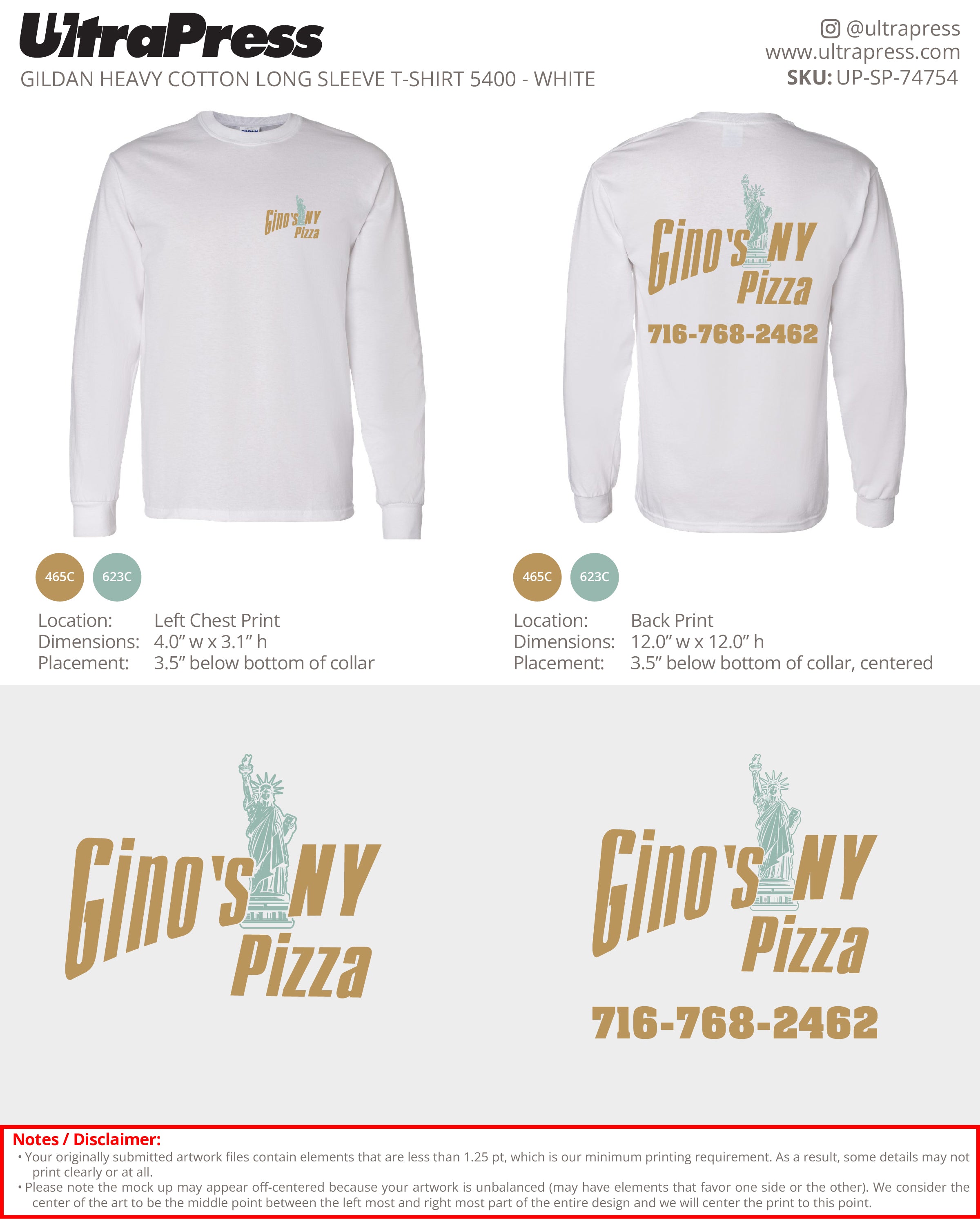 UP-SP-74754 NY Pizza - Afrim Rexhepi 50 Min Qty (Bulk)