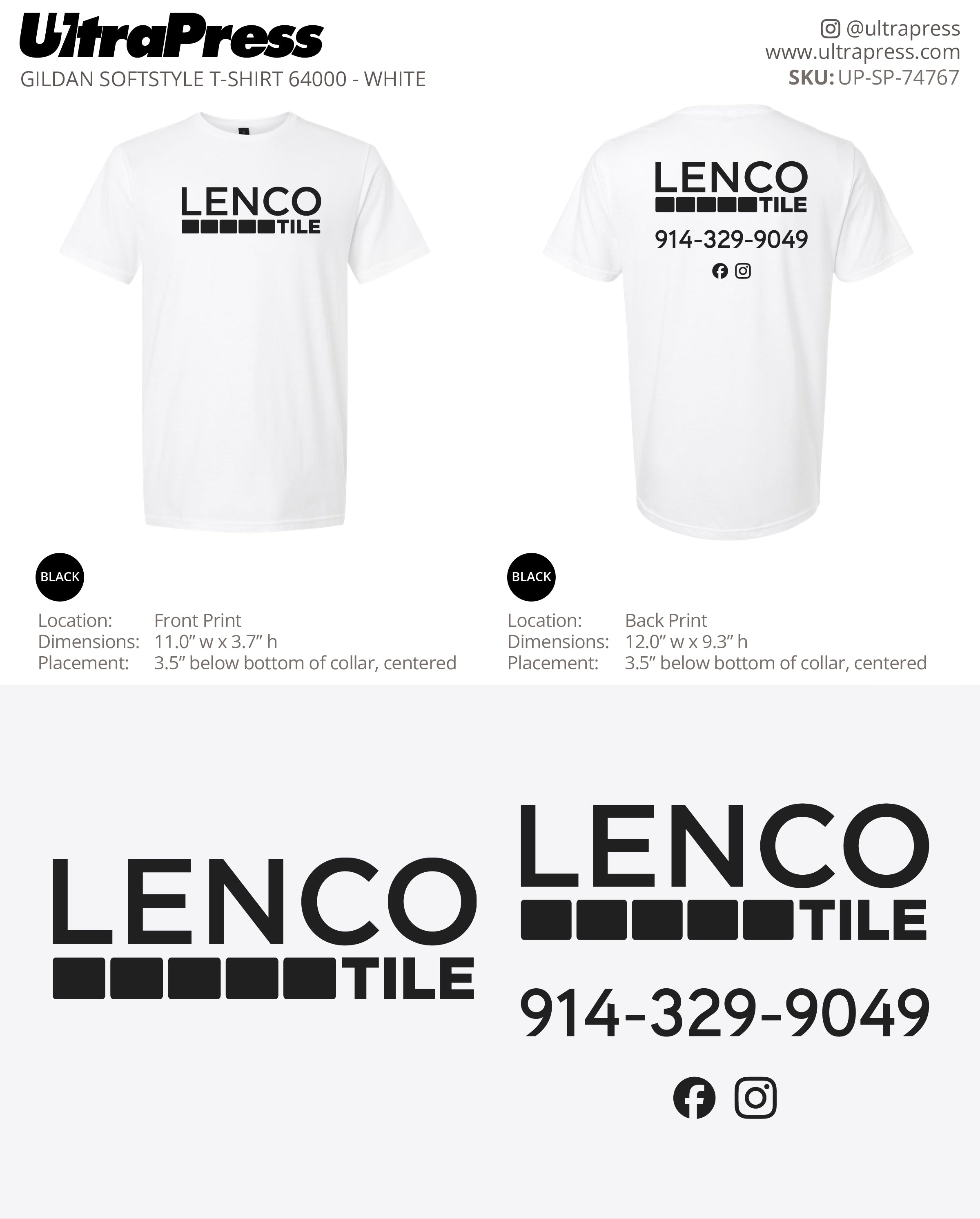 UP-SP-74767 Lenco Tile - Lenny Capuano 100 Min Qty (Bulk)