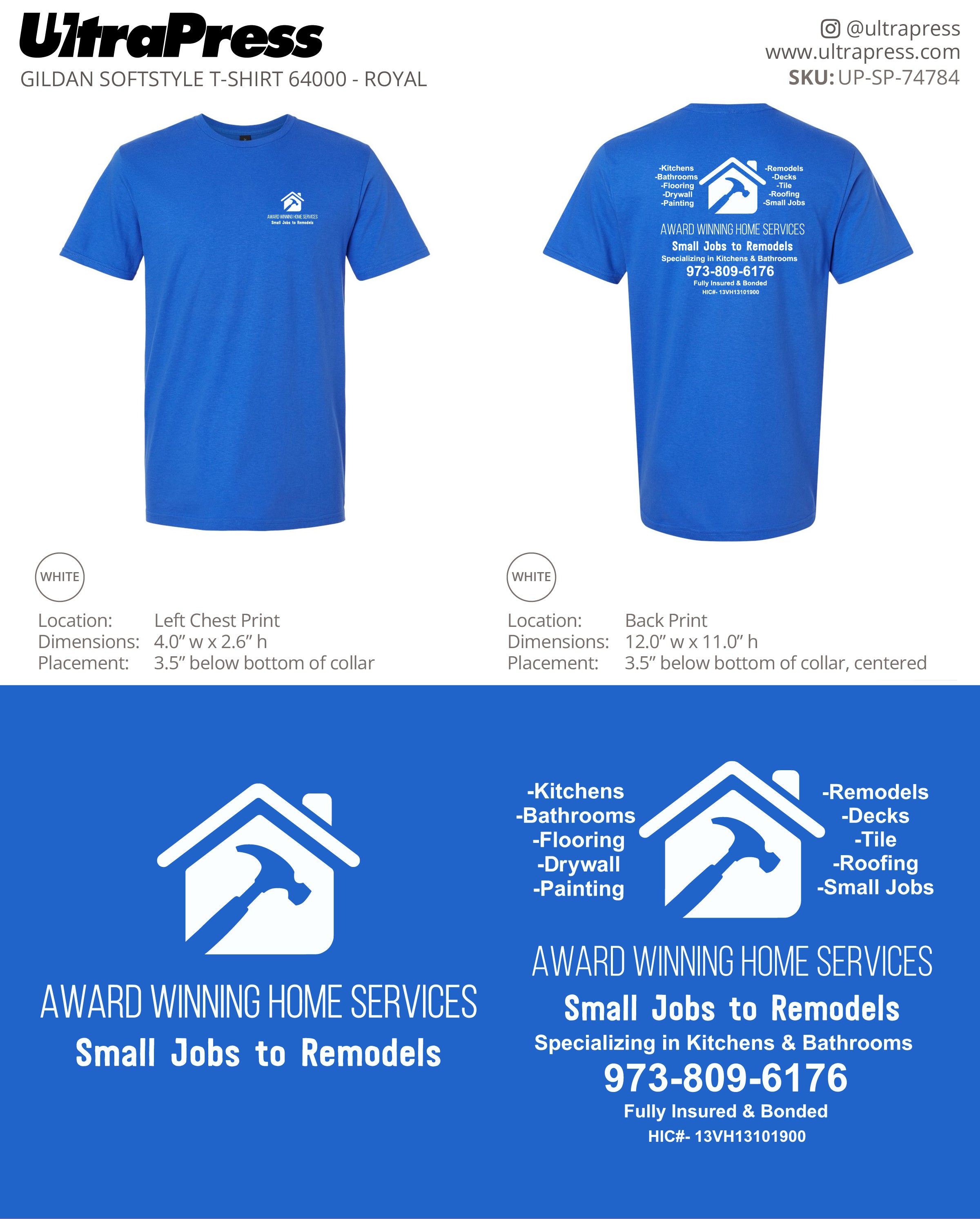 UP-SP-74784 Award Winning Home Services - Anthony Ganguzza 100 Min Qty (Bulk)