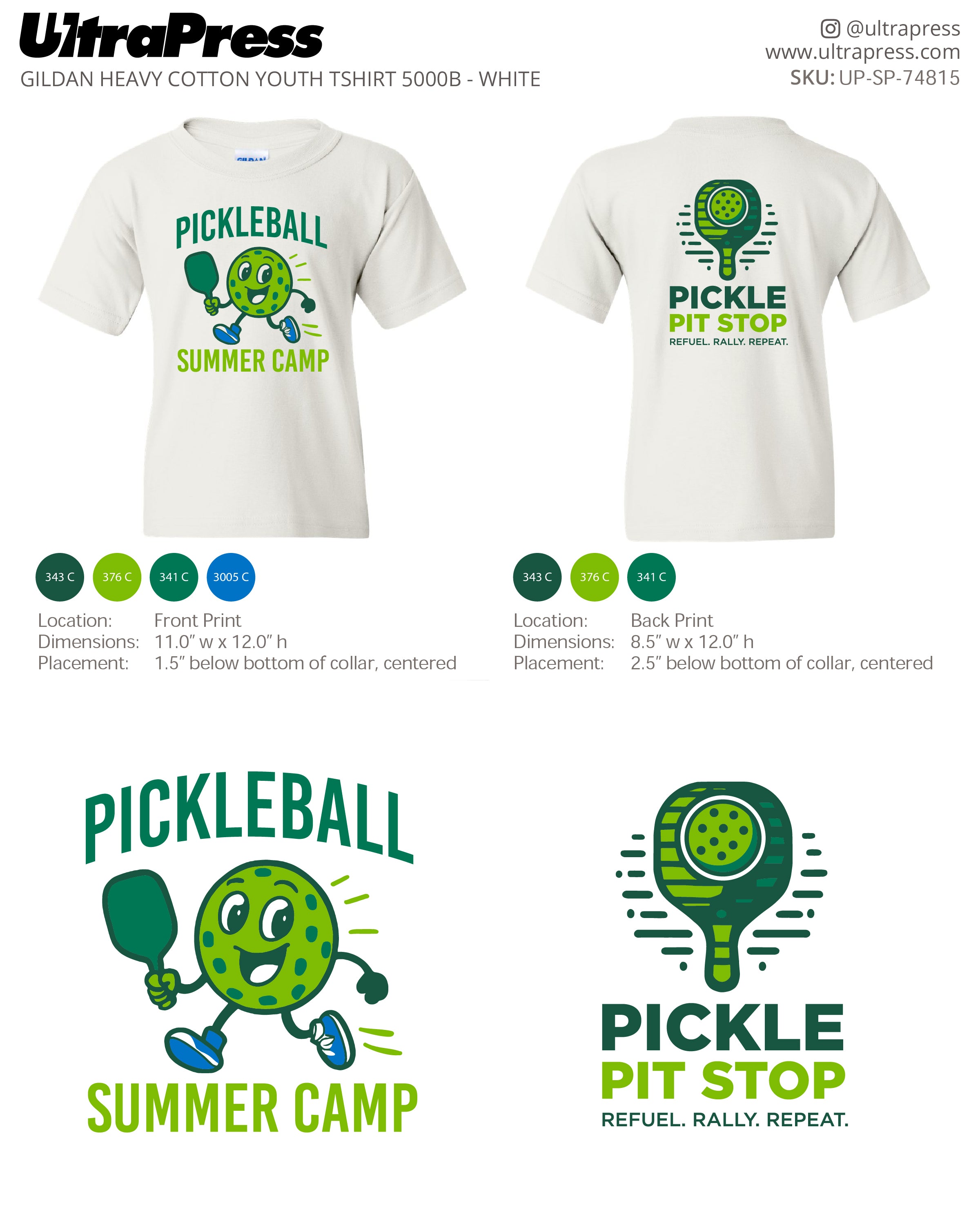 UP-SP-74815 Pickleball Summer Camp - 100 Min Qty (Bulk)