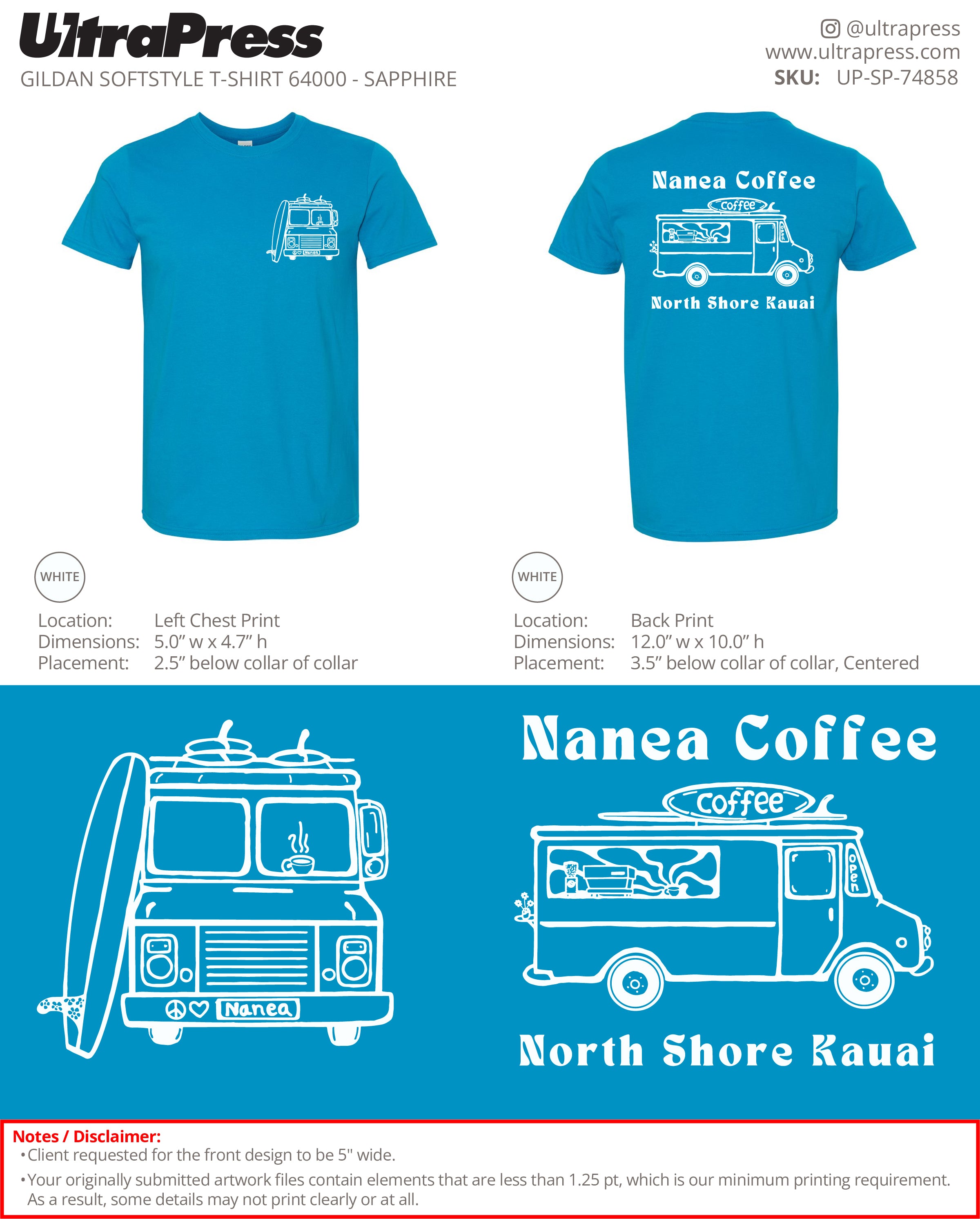 UP-SP-74858 Nanea Coffee - Mason 100 Min Qty (Bulk)