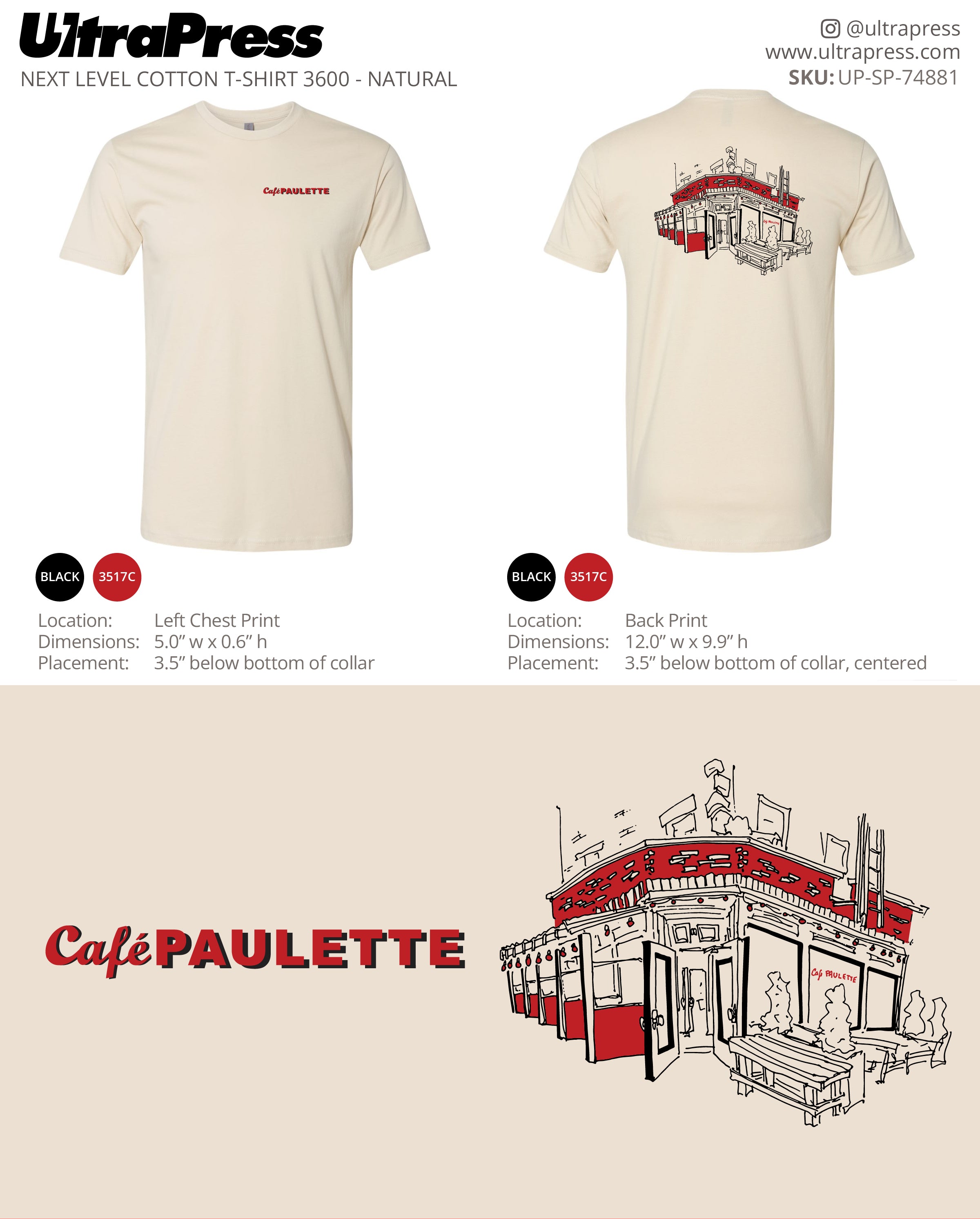 UP-SP-74881 Cafe Paulette - Cafe Paulette 100 Pieces Package (Bulk)