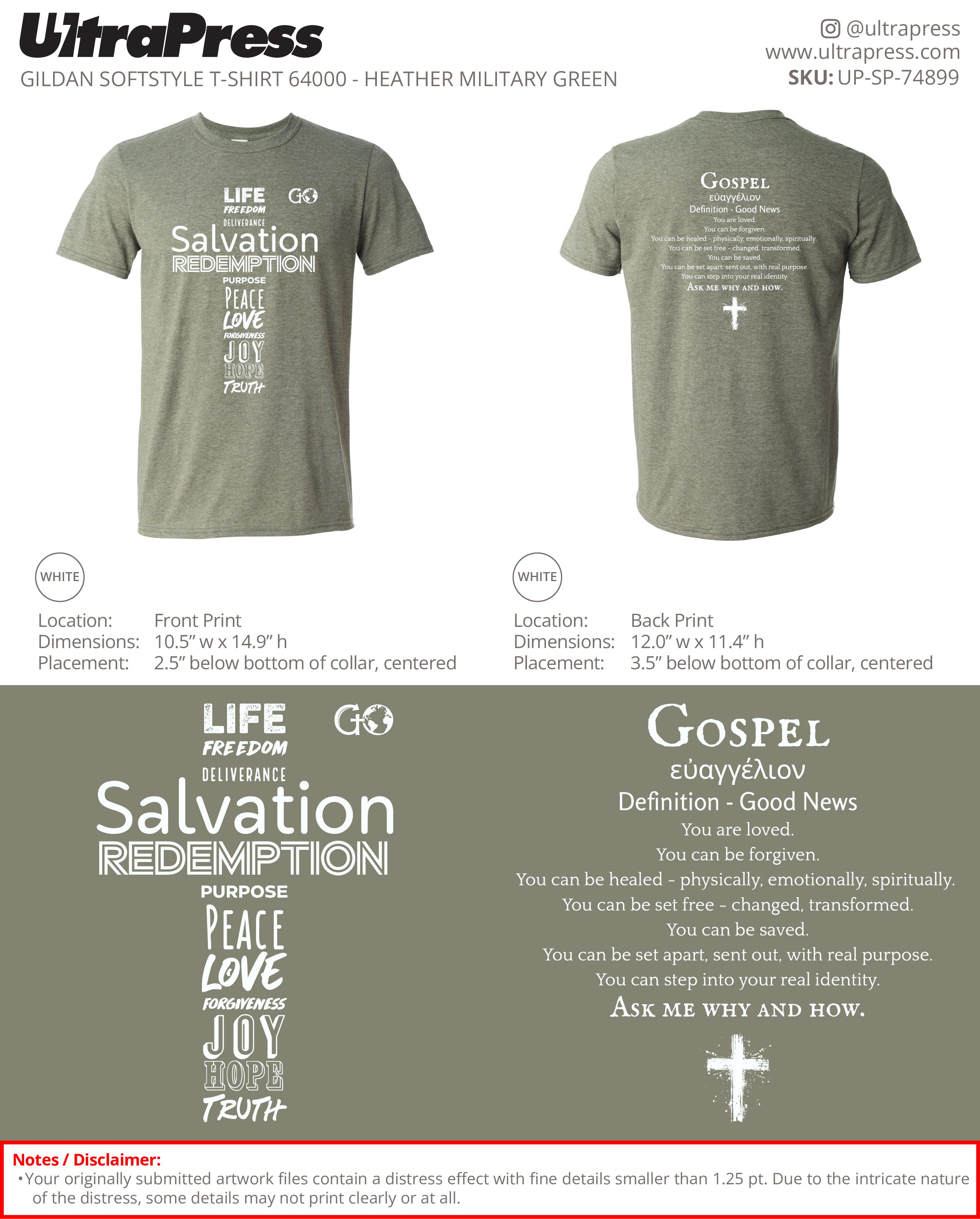 UP-SP-74899 GO Cross Shirt 2025 (Front and Back) - Jason Riffe 100 Min Qty (Bulk)