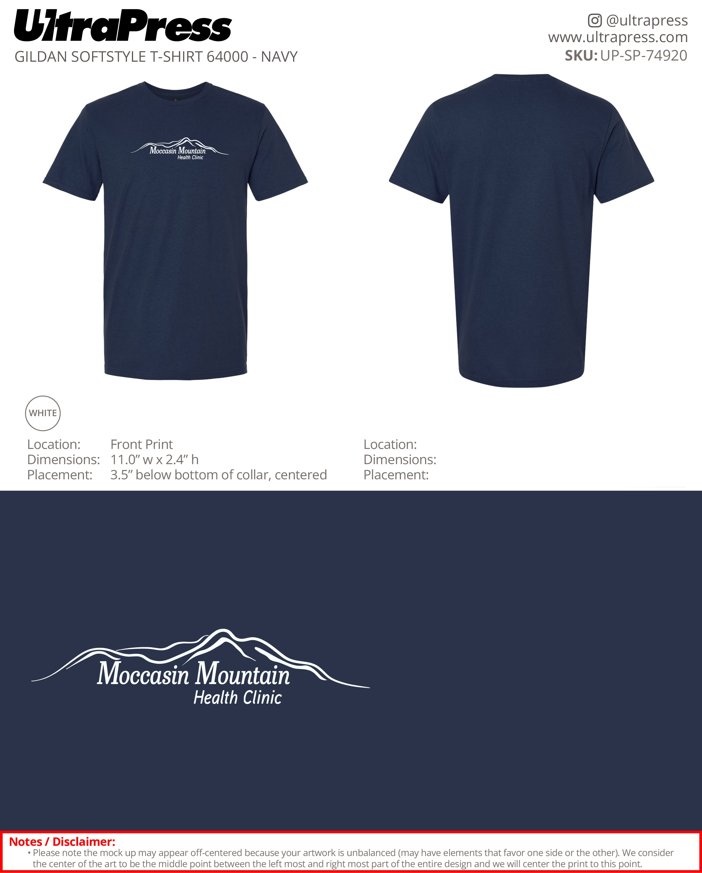 UP-SP-74920 Moccasin Mountain - Randi Rath 100 Pieces Package (Bulk)