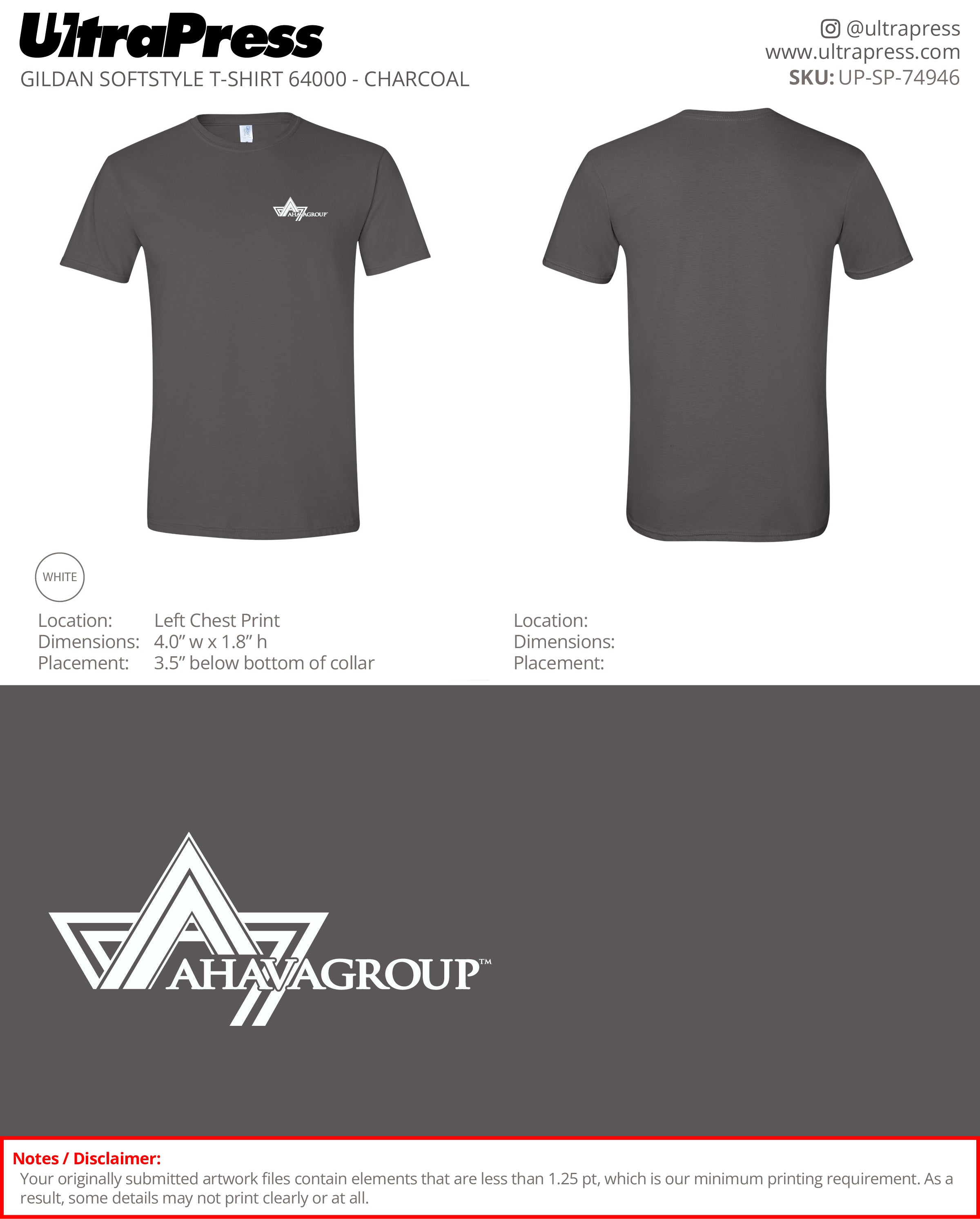 UP-SP-74946 Ahava Group - Claudiu Marit 100 Min Qty (Bulk)