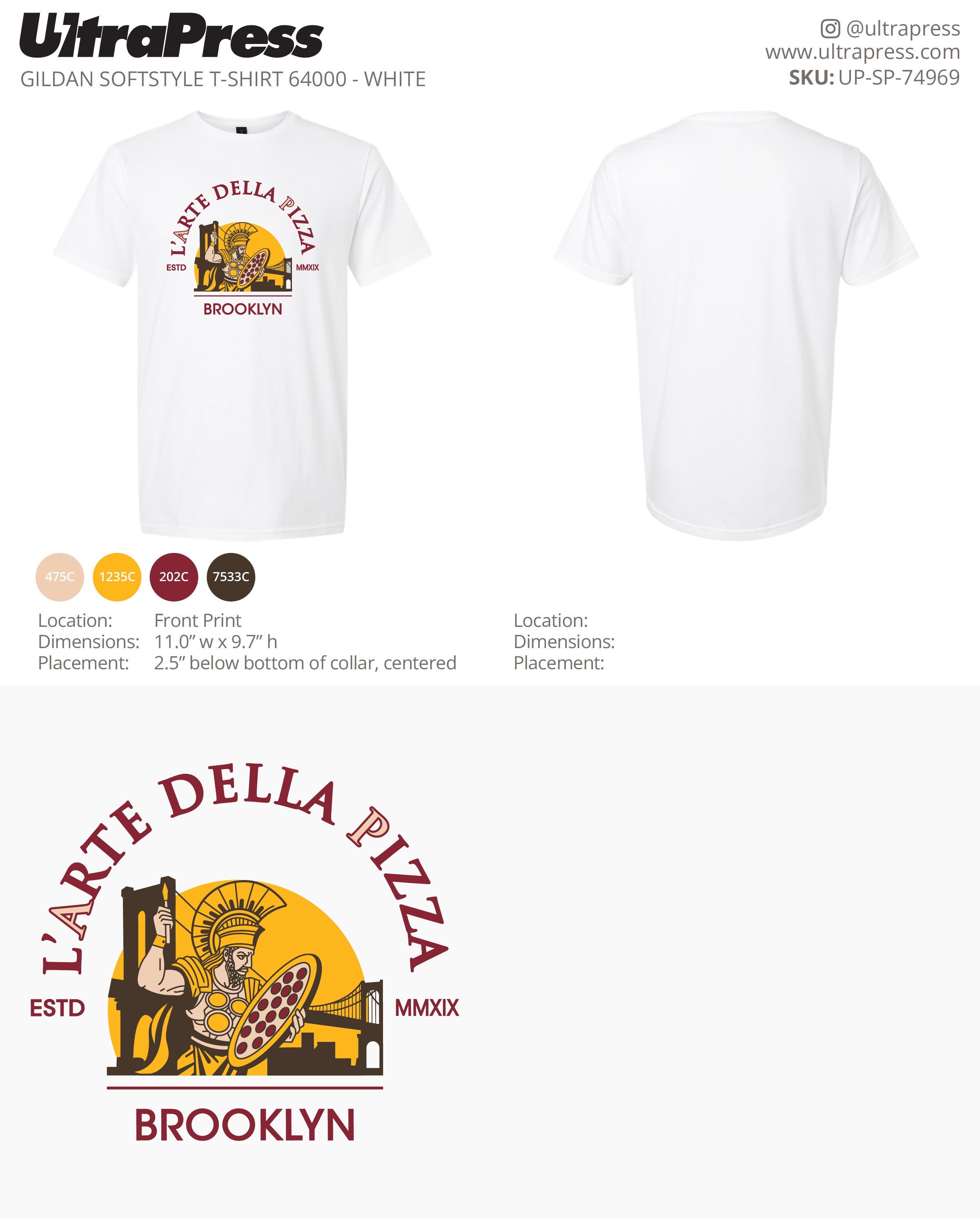 UP-SP-74969 L'Arte Della Pizza - Anna Villani 100 Min Qty (Bulk)