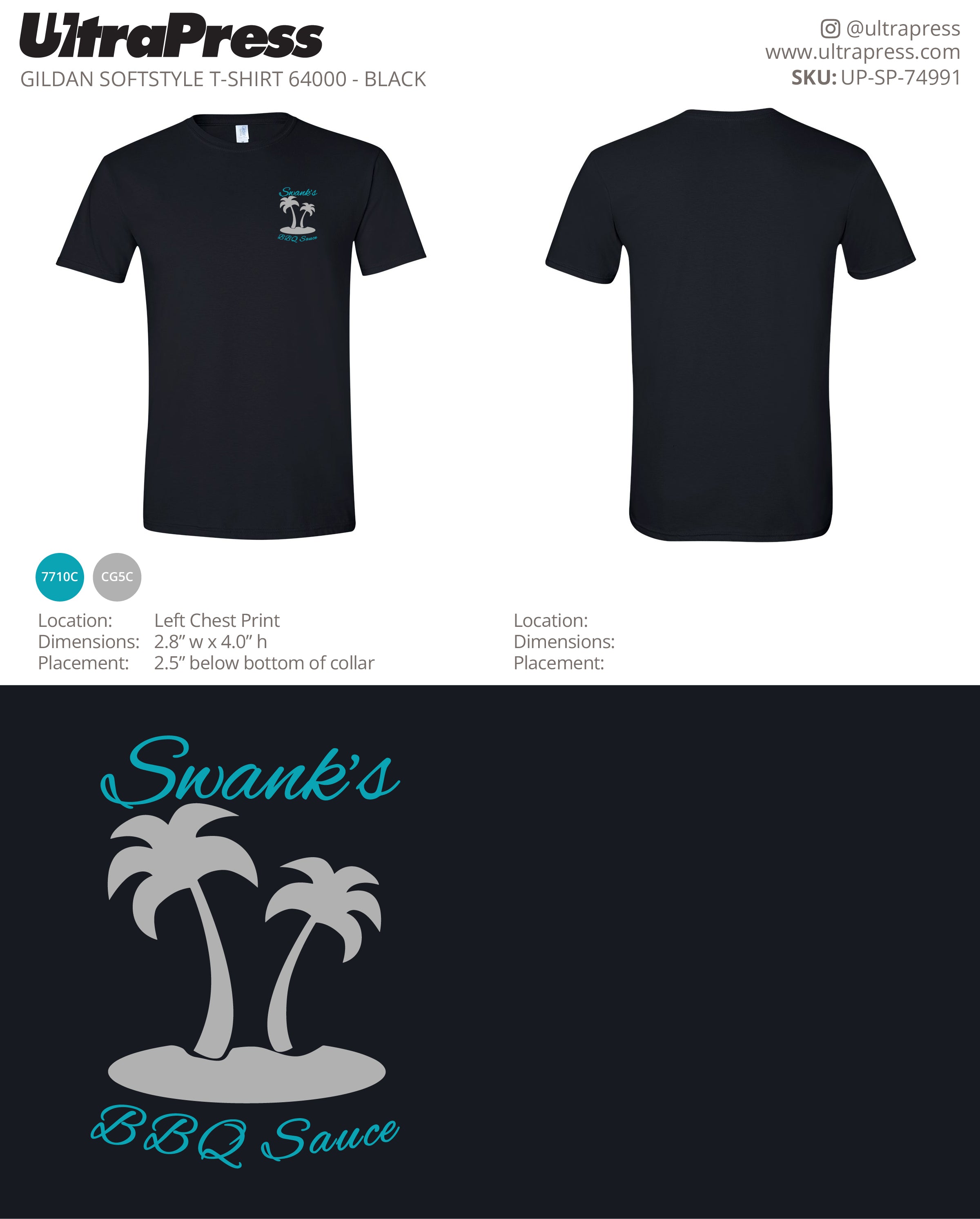 UP-SP-74991 Swank's BBQ Sauce - Joe Swank 100 Min Qty (Bulk)