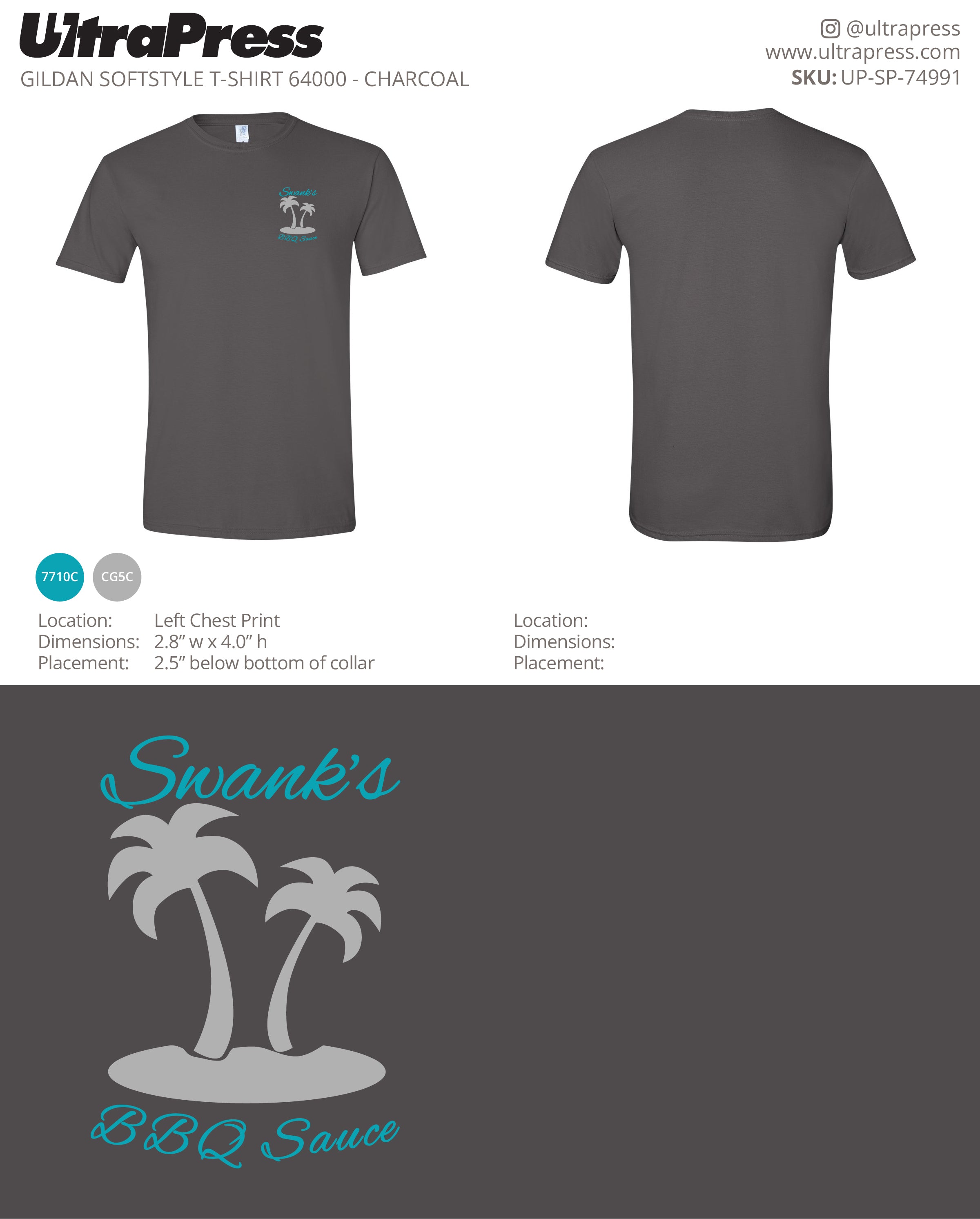 UP-SP-74991 Swank's BBQ Sauce - Joe Swank 100 Min Qty (Bulk)