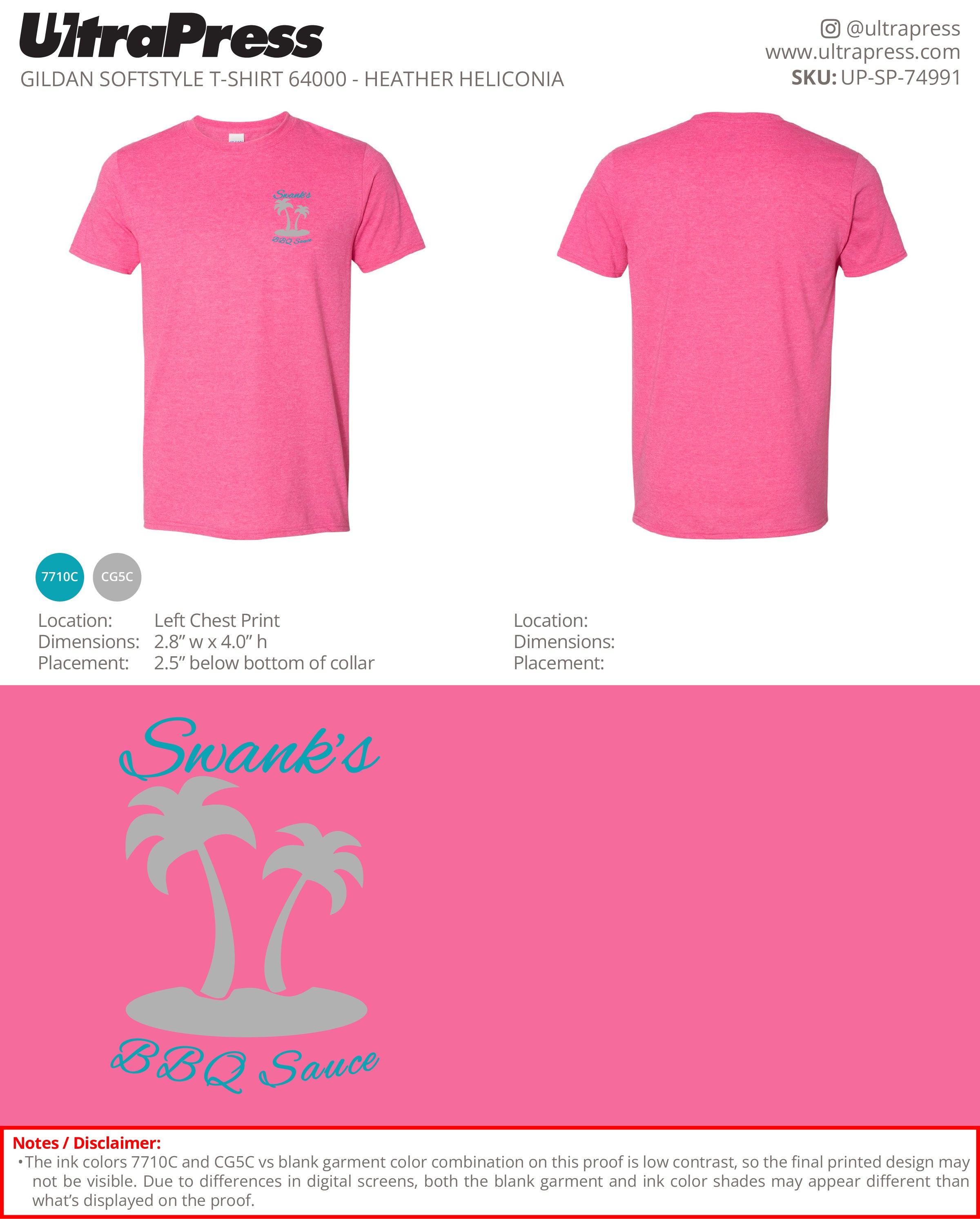 UP-SP-74991 Swank's BBQ Sauce - Joe Swank 100 Min Qty (Bulk)