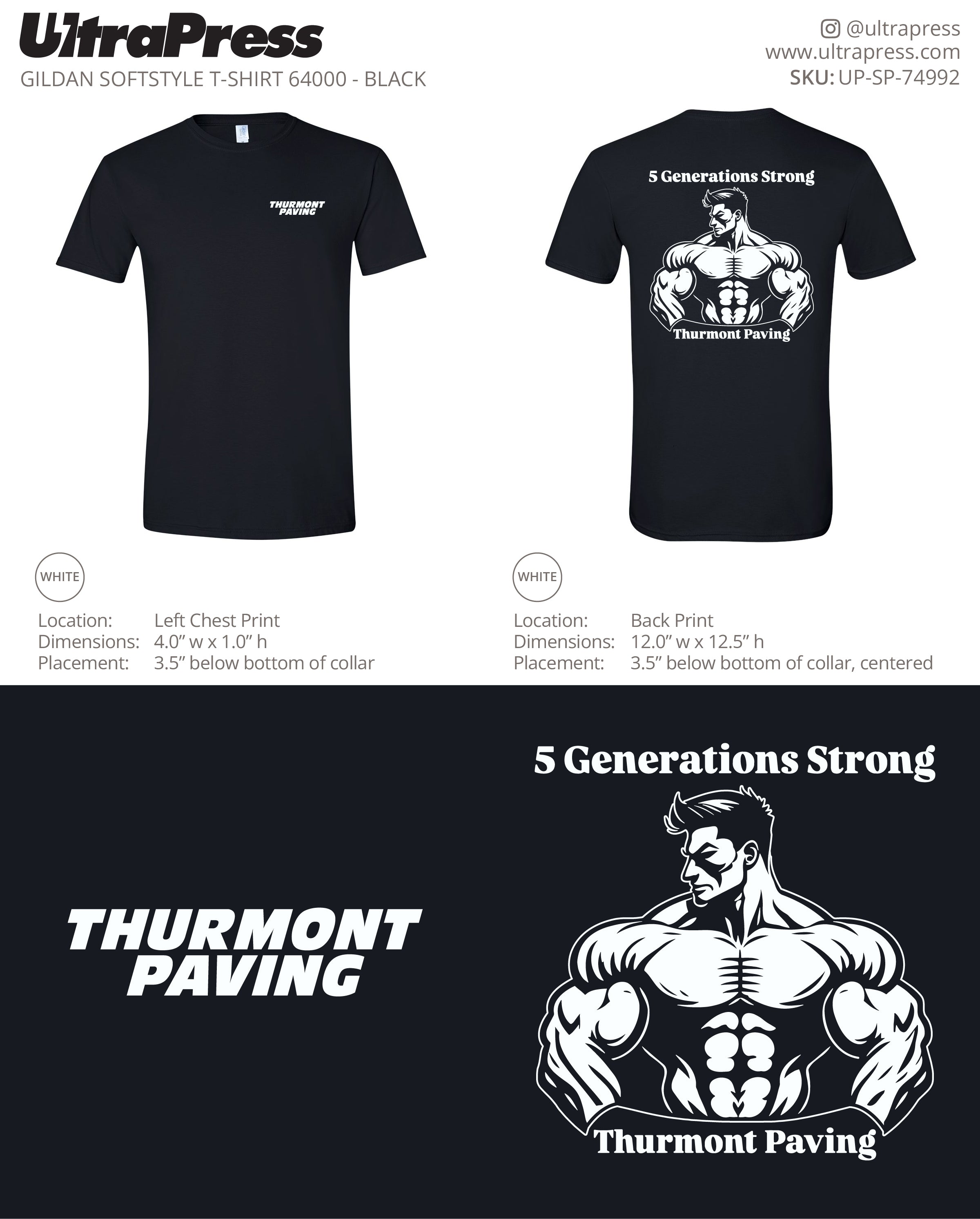 UP-SP-74992 Thurmont Paving 5 Generations Strong - Margaret Jeanne Corrigan 100 Min Qty (Bulk)