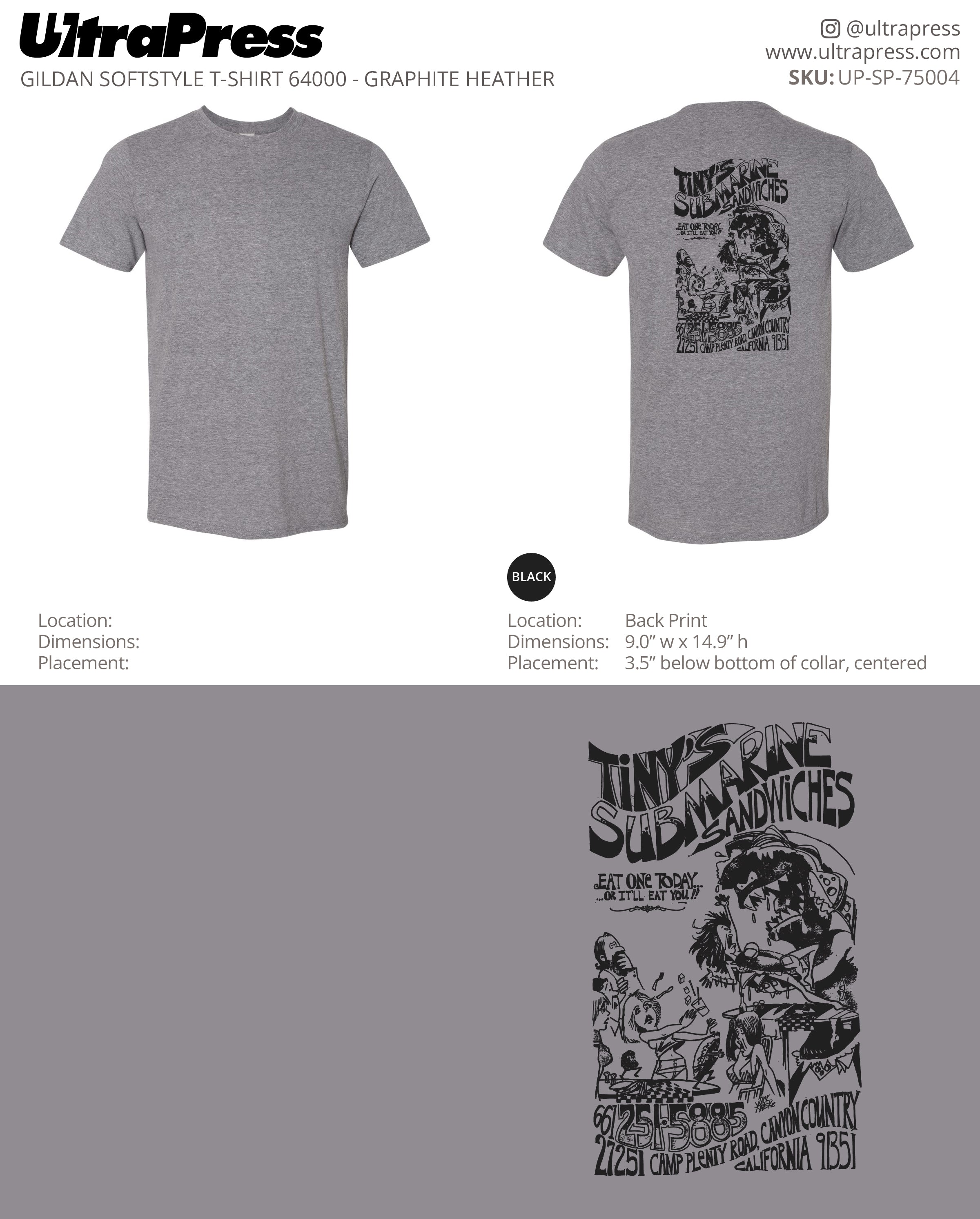 UP-SP-75004 Tiny's Submarine Sandwiches - Susan King 100 Min Qty (Bulk)