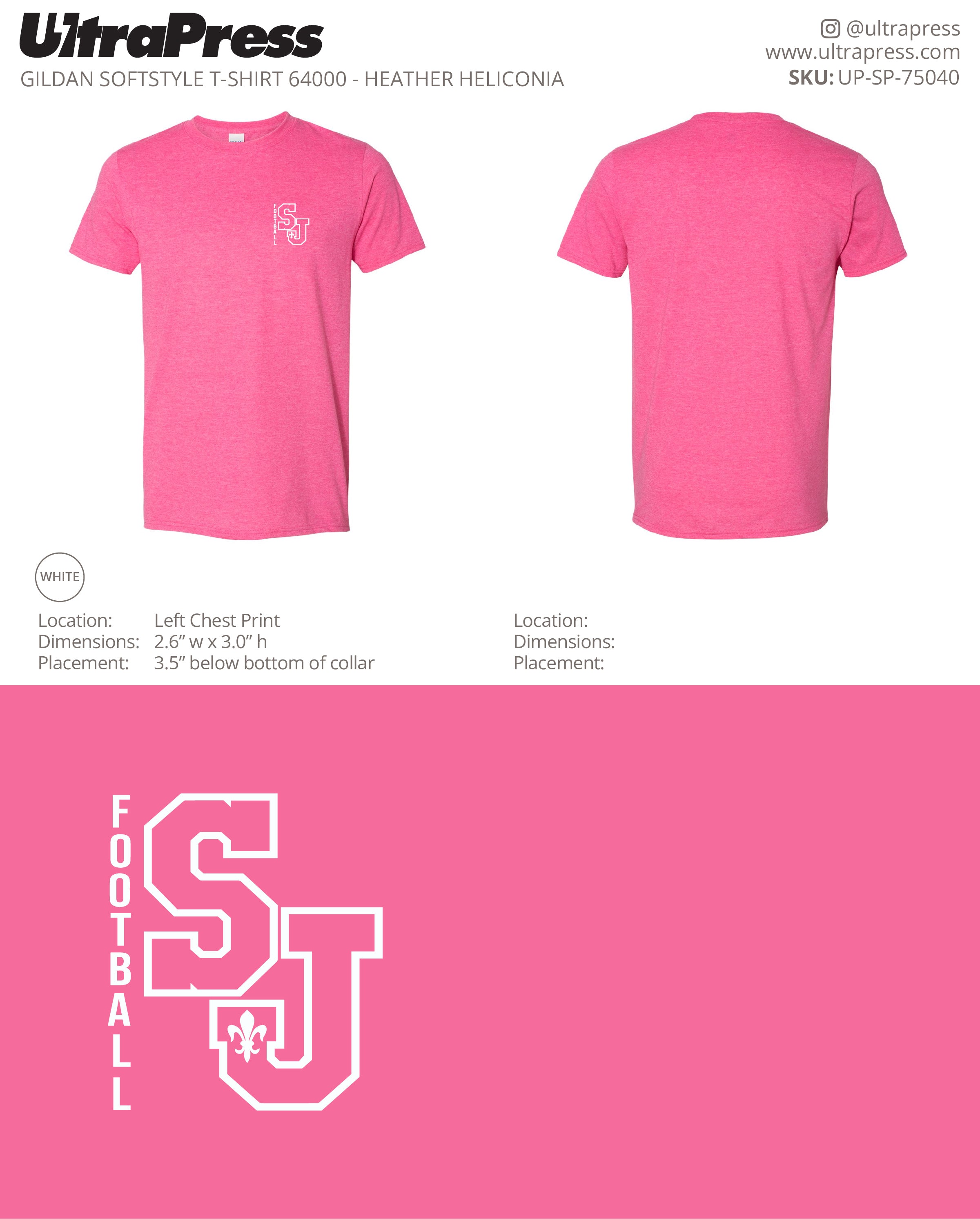 UP-SP-75040 SJ Football (White Logo) - Tim Loya 100 Min Qty (Bulk)