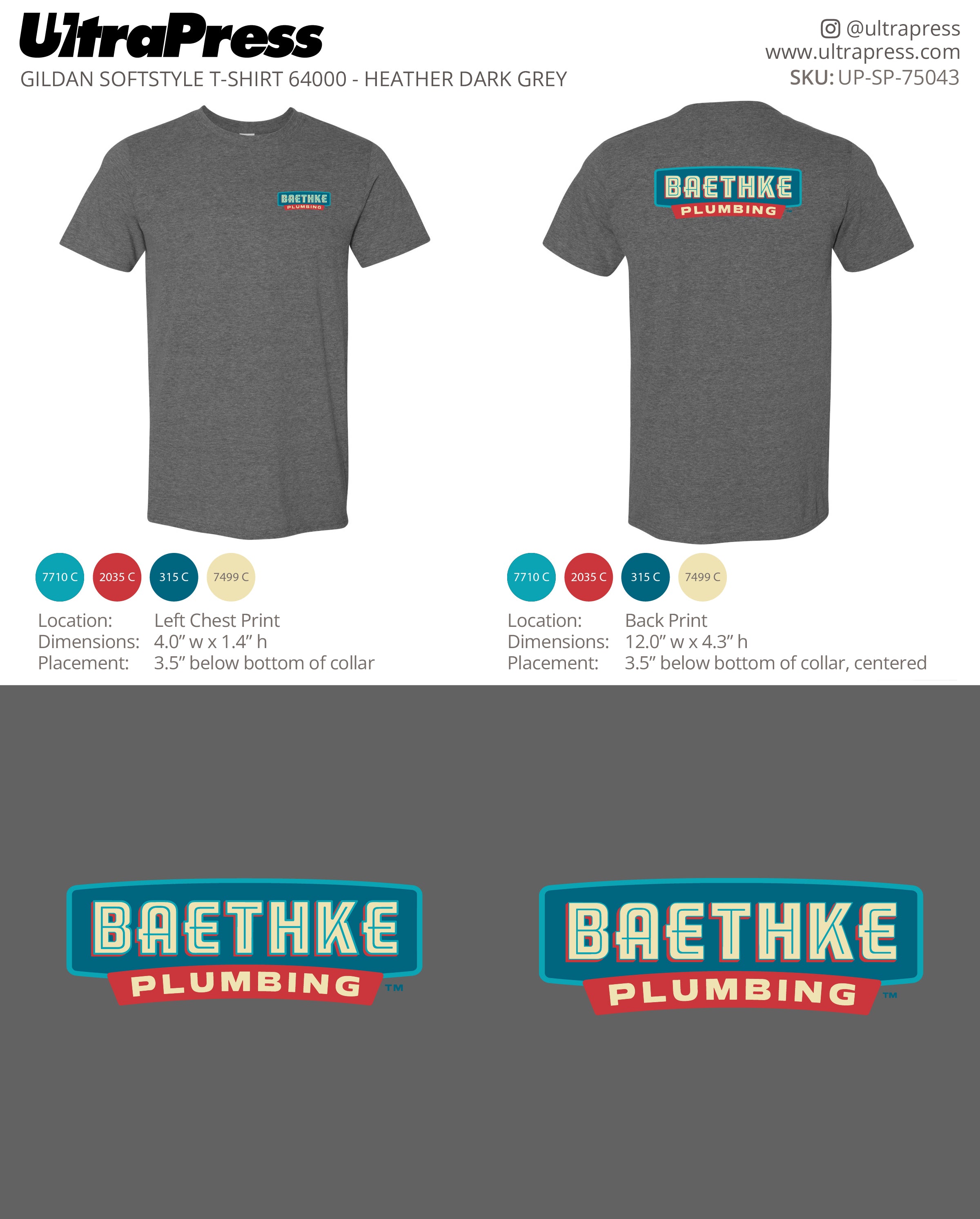 UP-SP-75043 Baethke Plumbing - John Baethke 100 Pieces Package (Bulk)