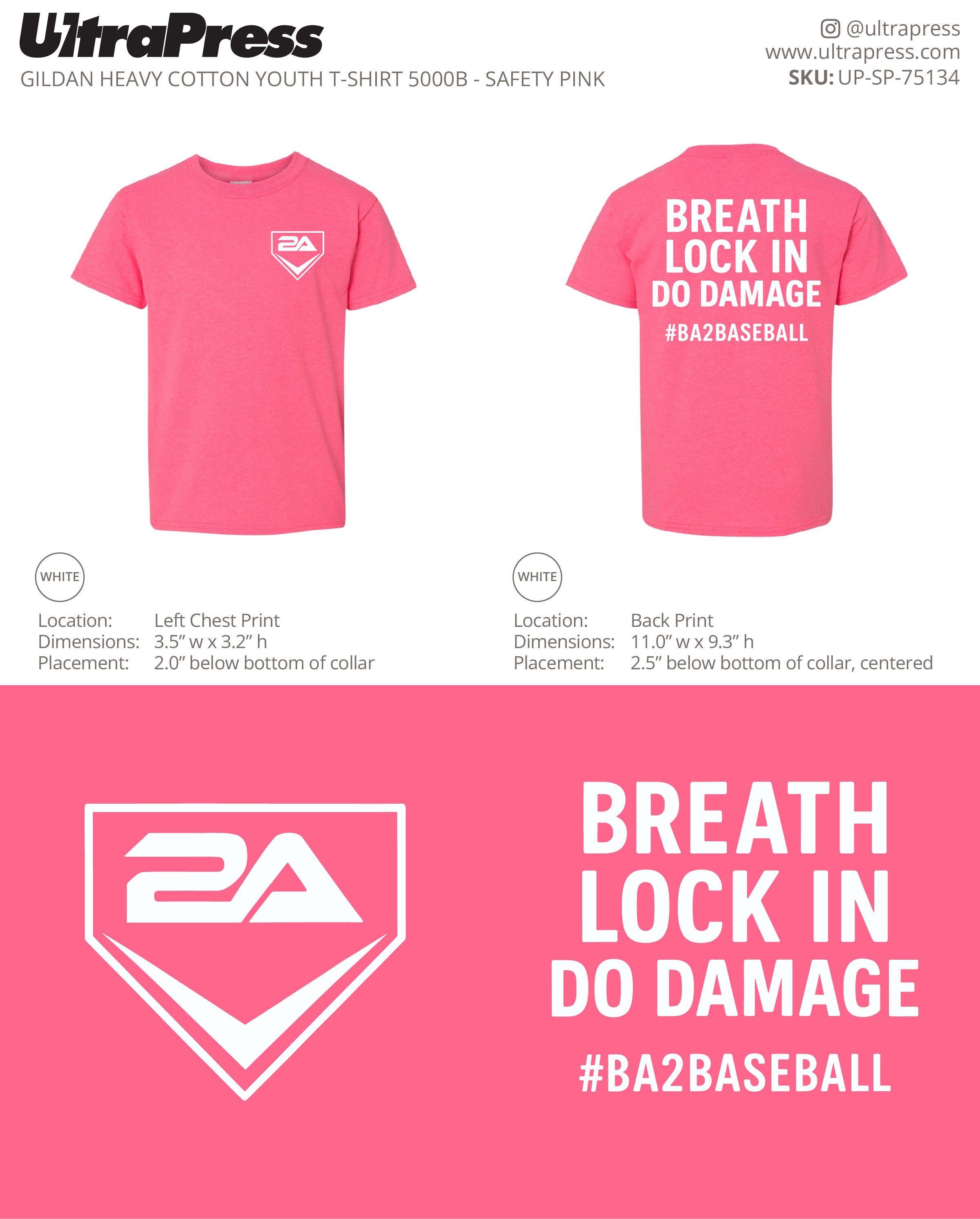 UP-SP-75134 #BA2BASEBALL - Greensboro Yard Goats 100 Min Qty (Bulk)