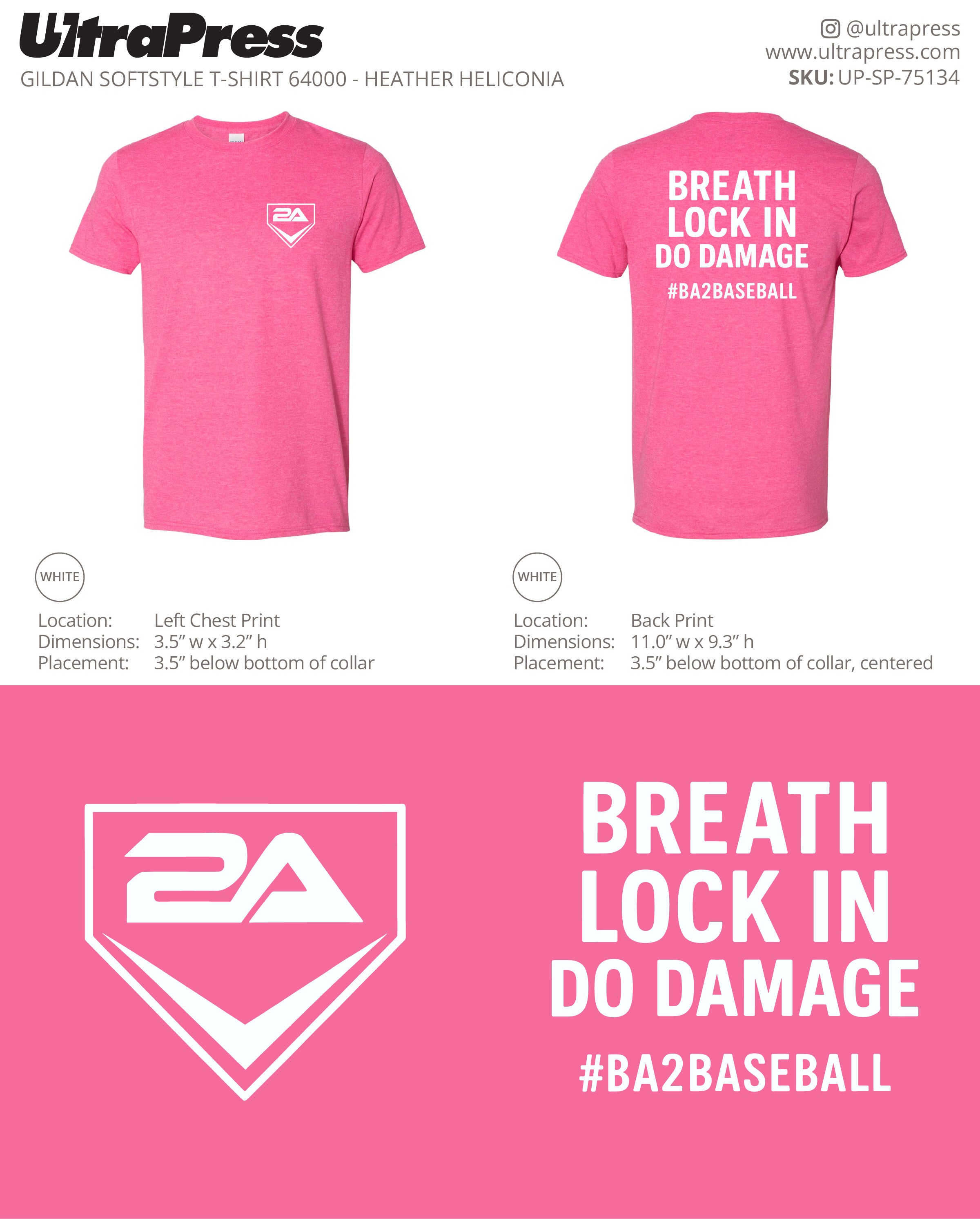 UP-SP-75134 #BA2BASEBALL - Greensboro Yard Goats 100 Min Qty (Bulk)