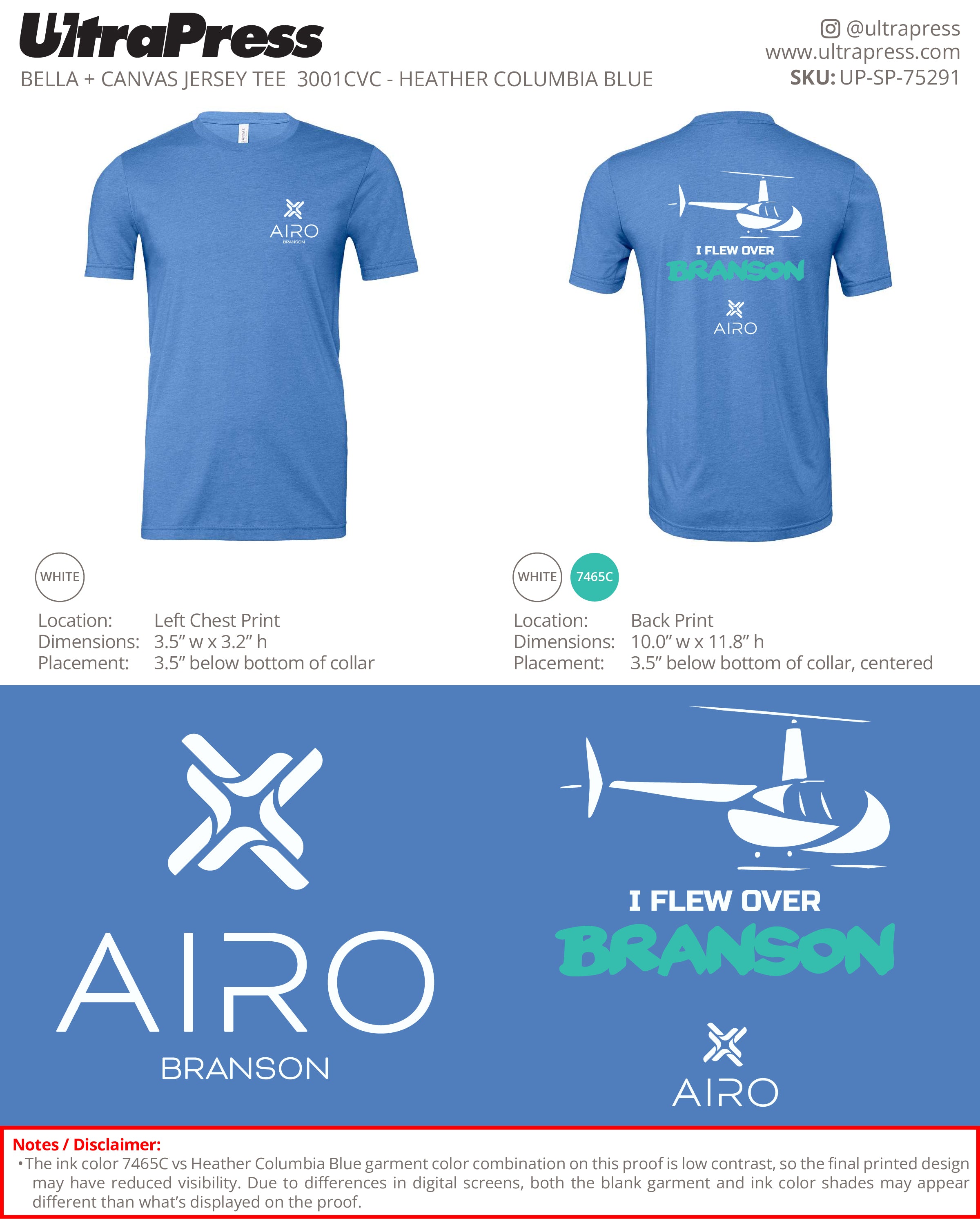 UP-SP-75291 Airo Branson - Camron McAhren 100 Min Qty (Bulk)