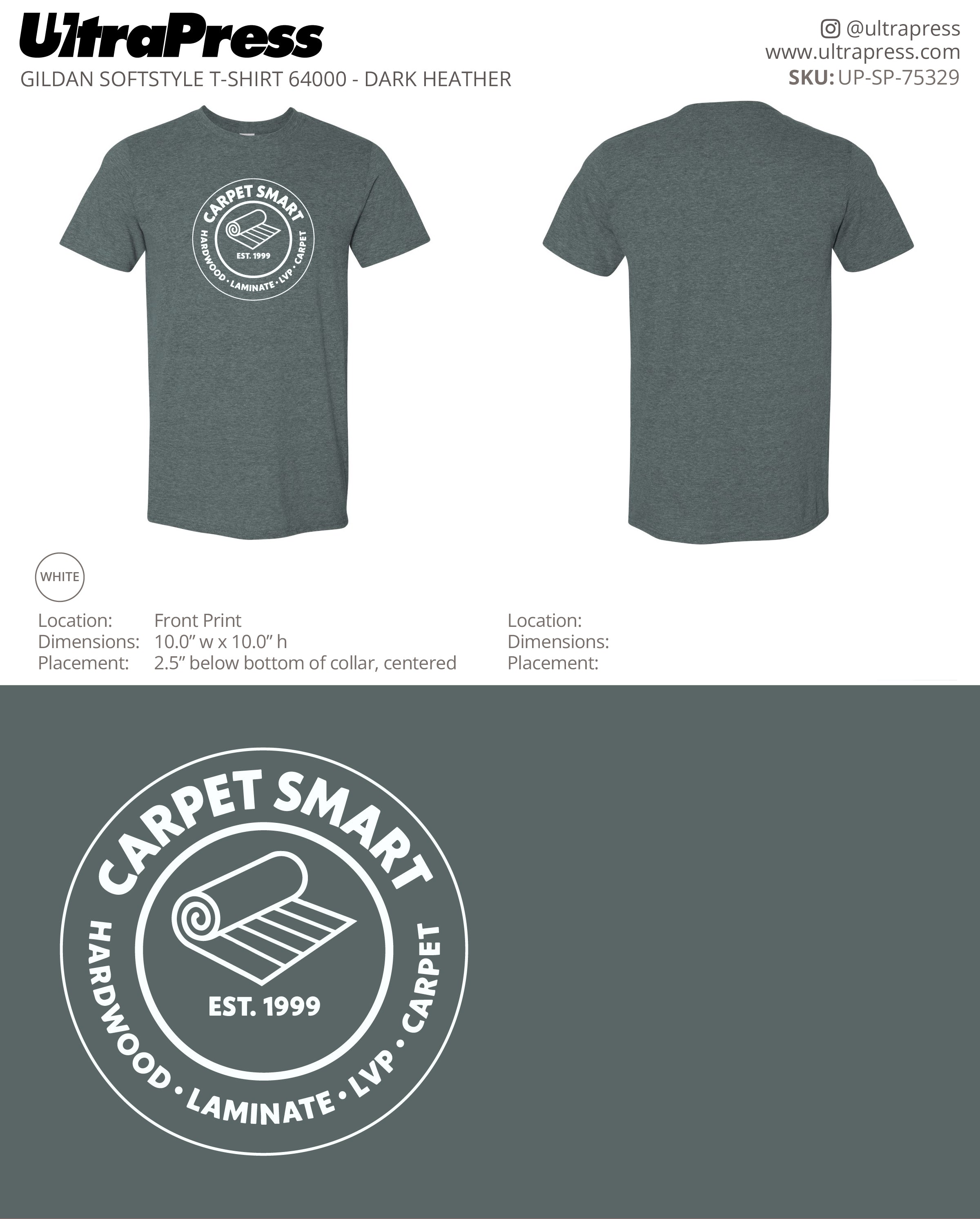 UP-SP-75329 Carpet Smart - Timothy Potter 100 Min Qty (Bulk)